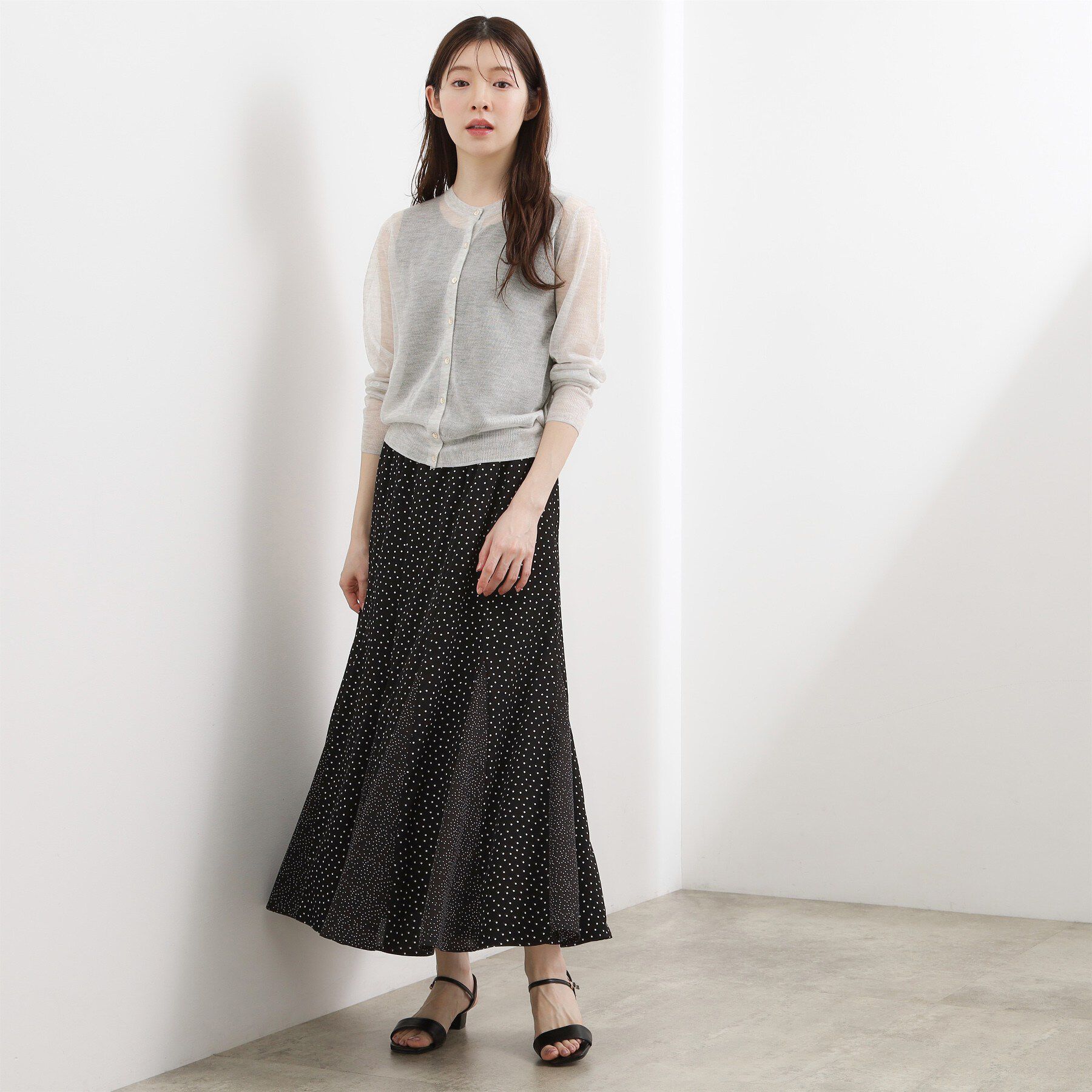 grove「高評価！【洗える/名品】大人の透け感、シアーカーディガン」|カーディガン|