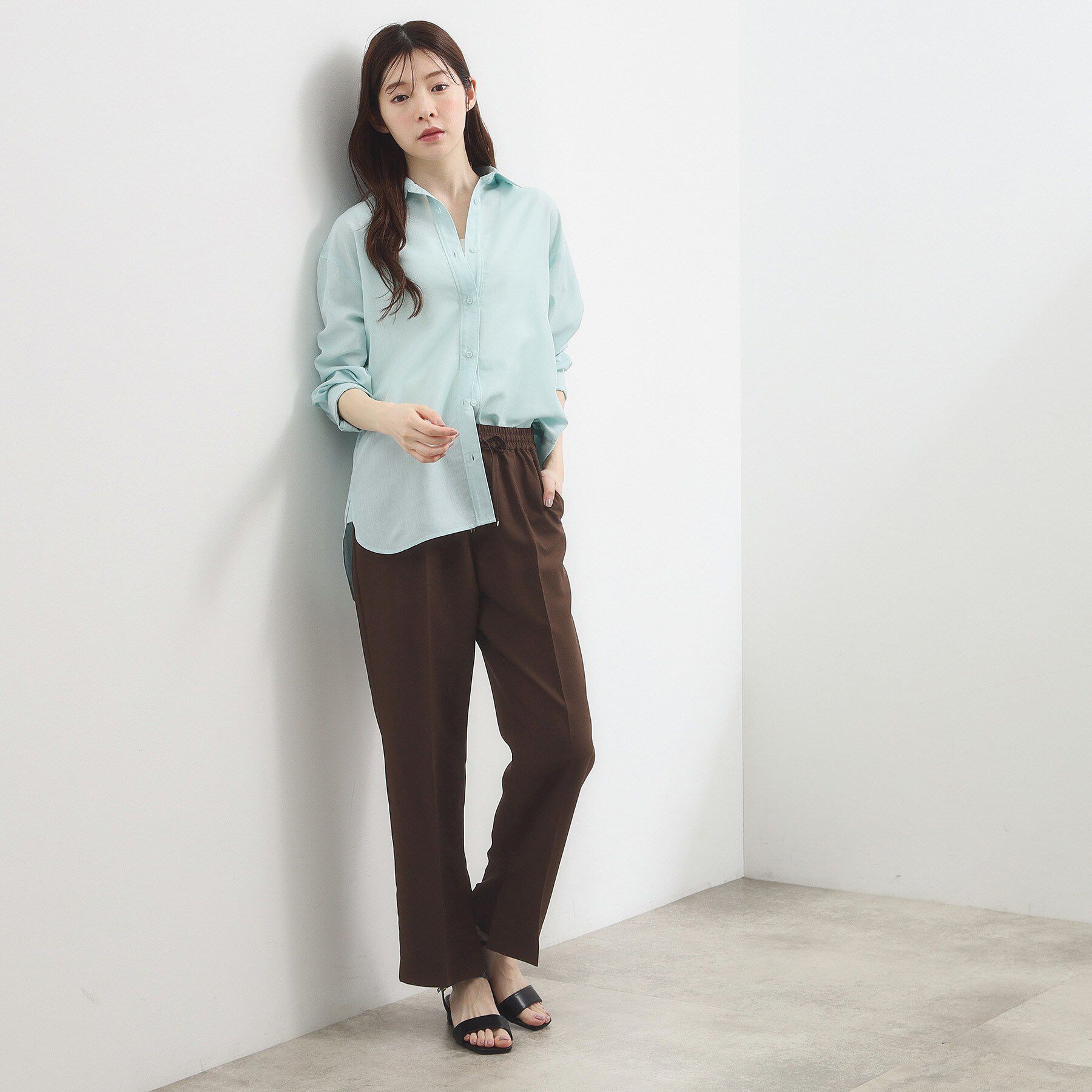 grove「【貴島明日香さん着用・ひんやり】ラクさも美しさも、イージーパンツ」|その他|