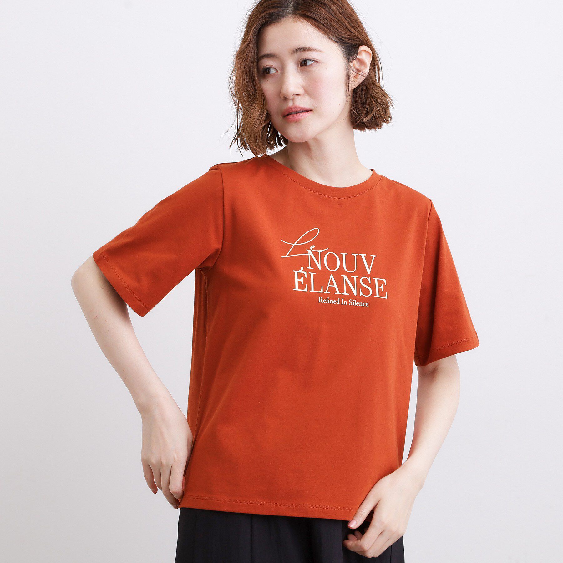 grove「【吸水速乾・UVカット・接触冷感・マシンウォッシャブル】ベーシックMIXロゴプリントT」|Tシャツ・カットソー|