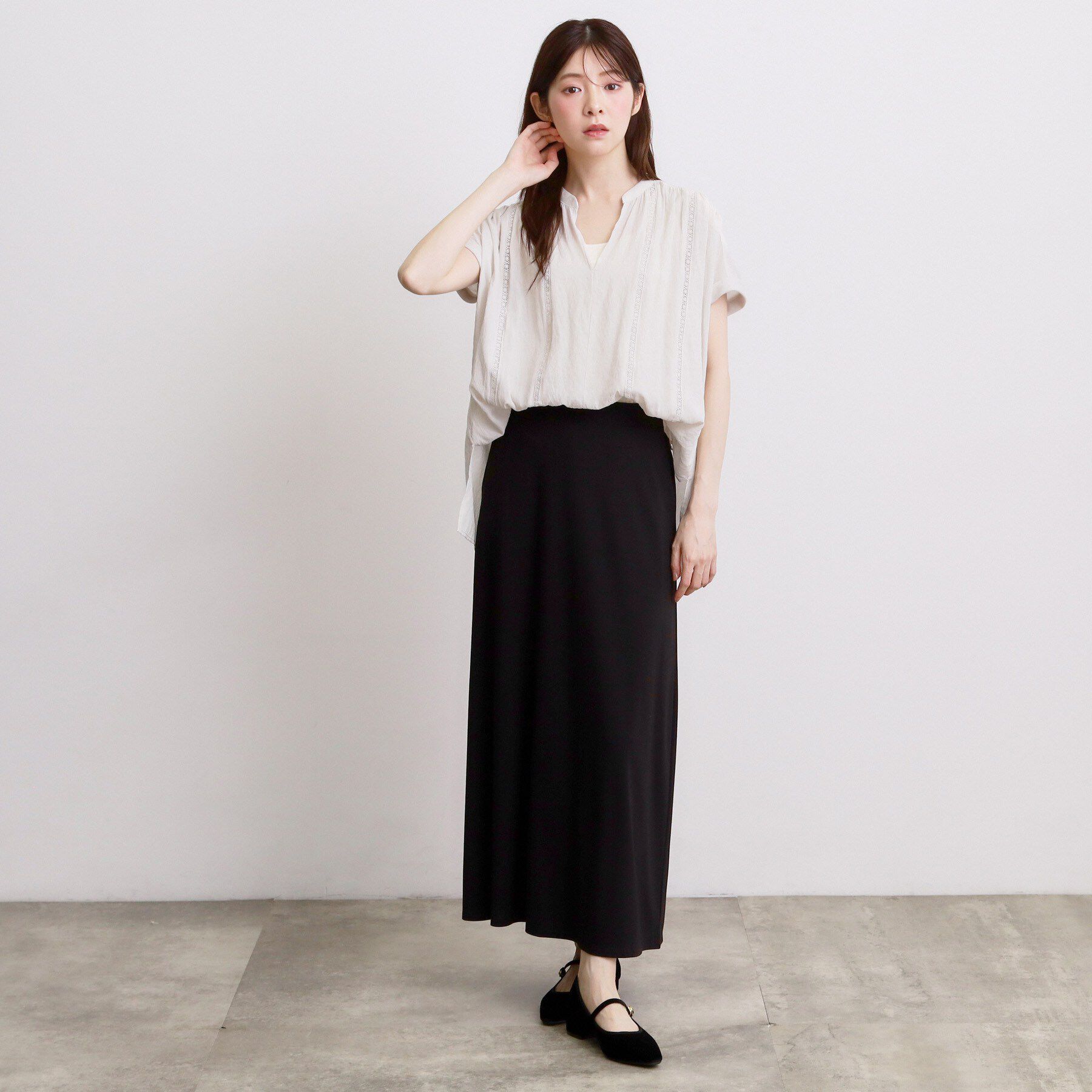 grove「【体系カバー◎】レースデザインスキッパーブラウス」|シャツ・ブラウス|