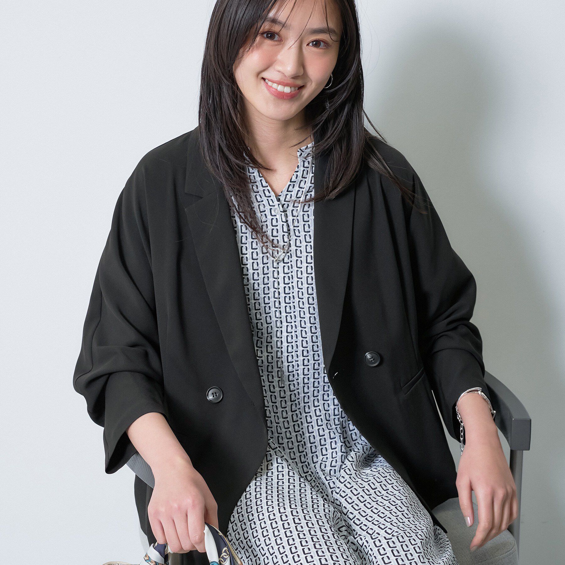 INDIVI「【接触冷感／透湿／着る日傘】ドルマンダブルジャケット」|テーラードジャケット|