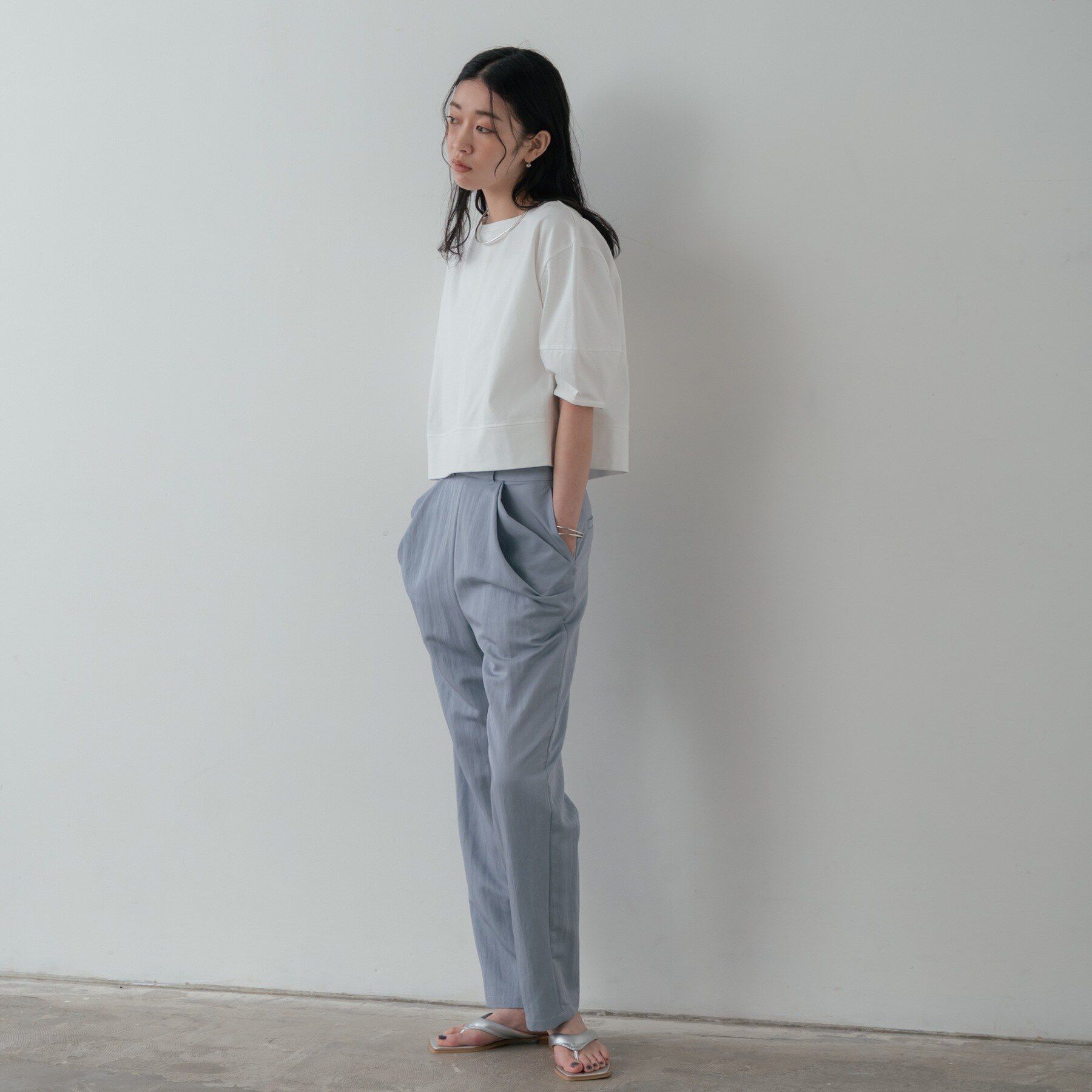 GALLEST「ハーフスリーブフォルムカットソー【再入荷／マシンウォッシュ／接触冷感】」|Tシャツ・カットソー|