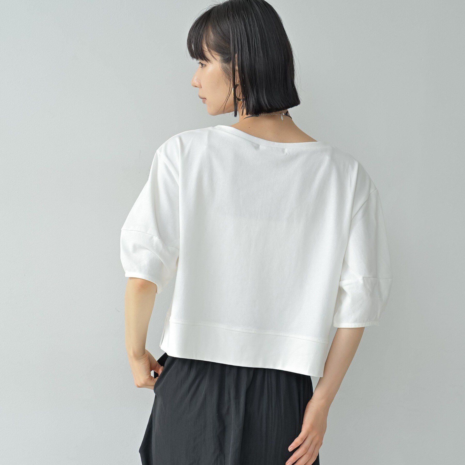 GALLEST「ハーフスリーブフォルムカットソー【再入荷／マシンウォッシュ／接触冷感】」|Tシャツ・カットソー|
