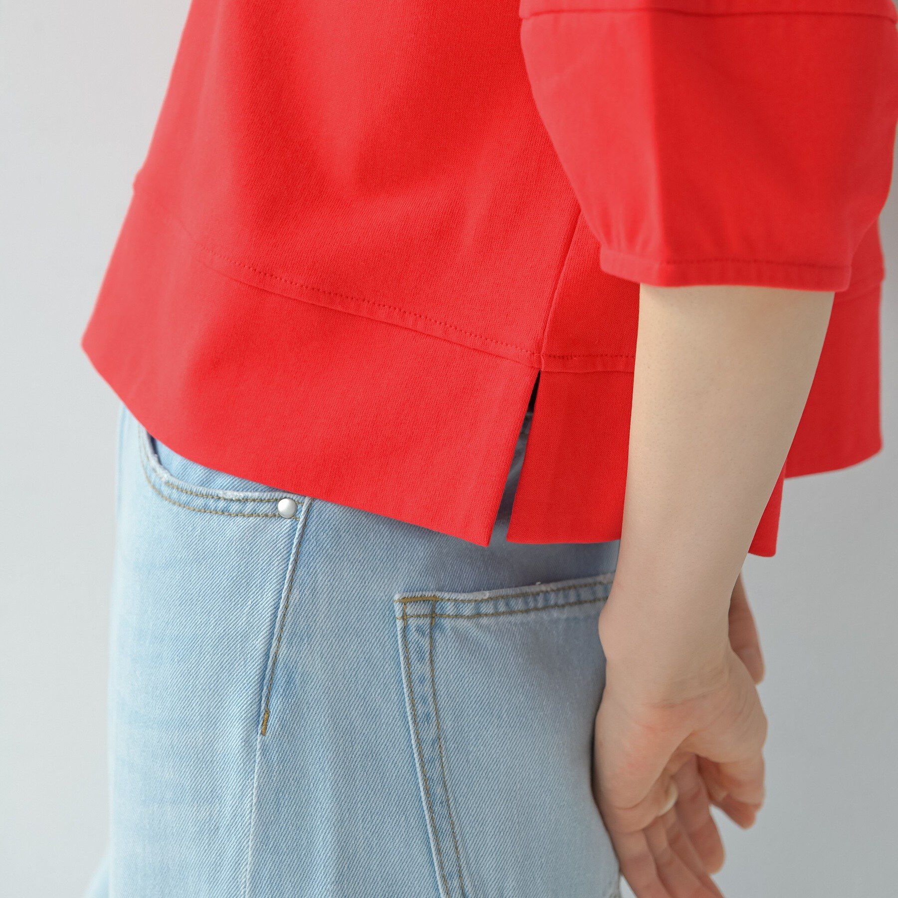 GALLEST「ハーフスリーブフォルムカットソー【再入荷／マシンウォッシュ／接触冷感】」|Tシャツ・カットソー|