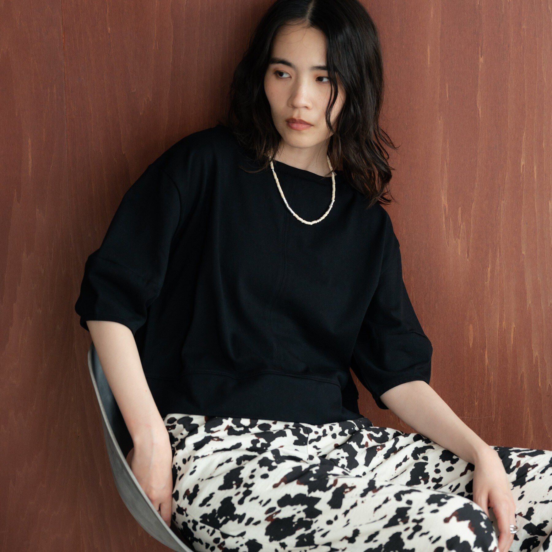GALLEST「ハーフスリーブフォルムカットソー【再入荷／マシンウォッシュ／接触冷感】」|Tシャツ・カットソー|