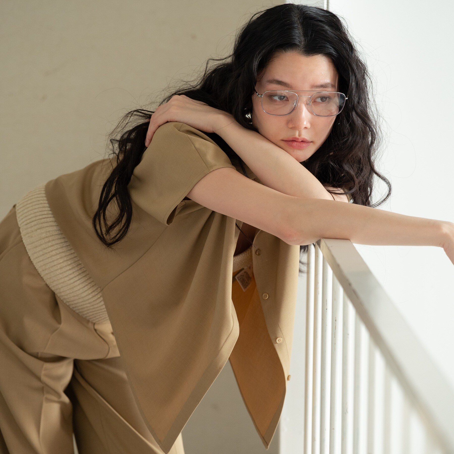 GALLEST「Comfy SET UP｜フレアスリーブブラウス【セットアップ対応／通勤／カセット服／接触冷感／UV」|シャツ・ブラウス|