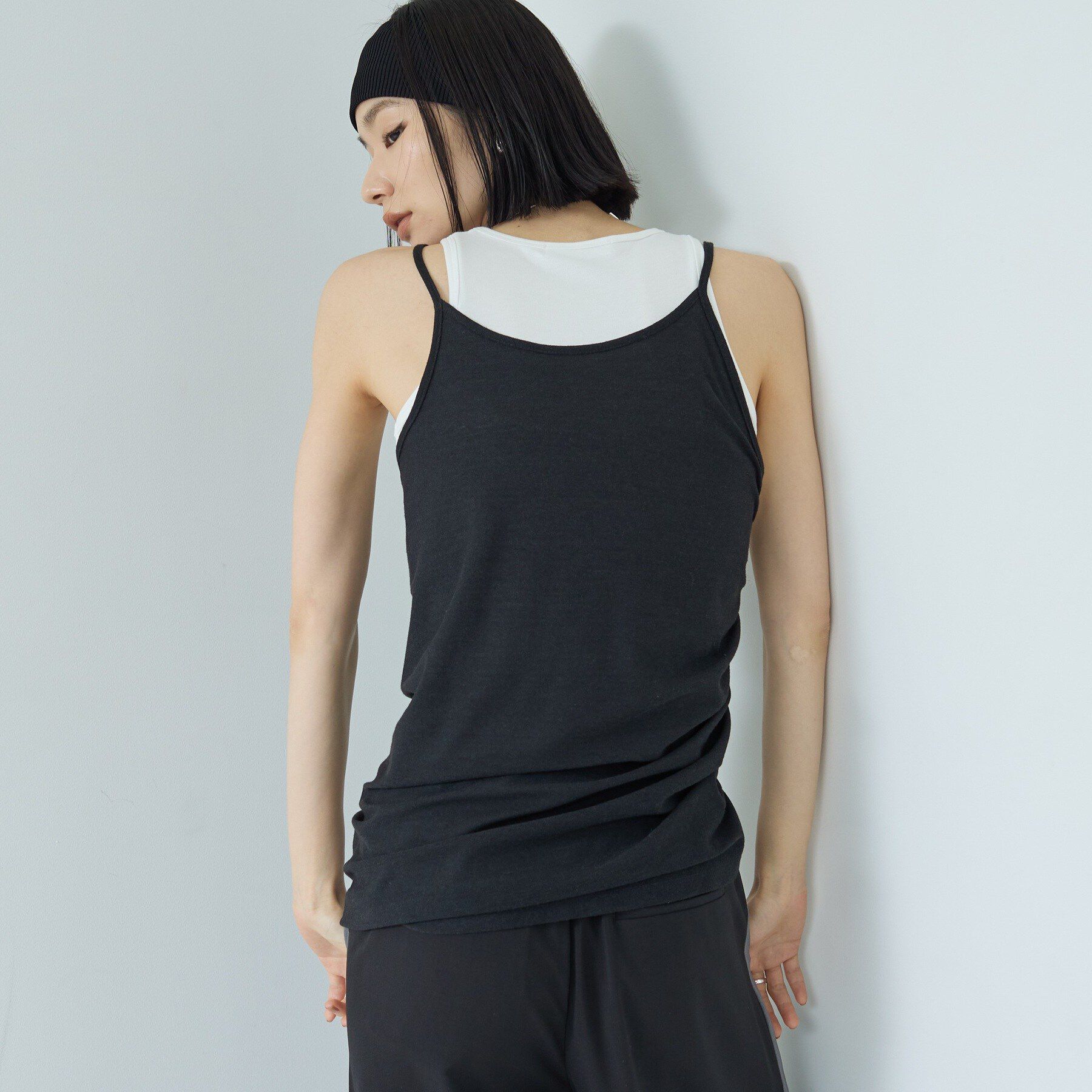 GALLEST「シャーリングレイヤータンク」|Tシャツ・カットソー|