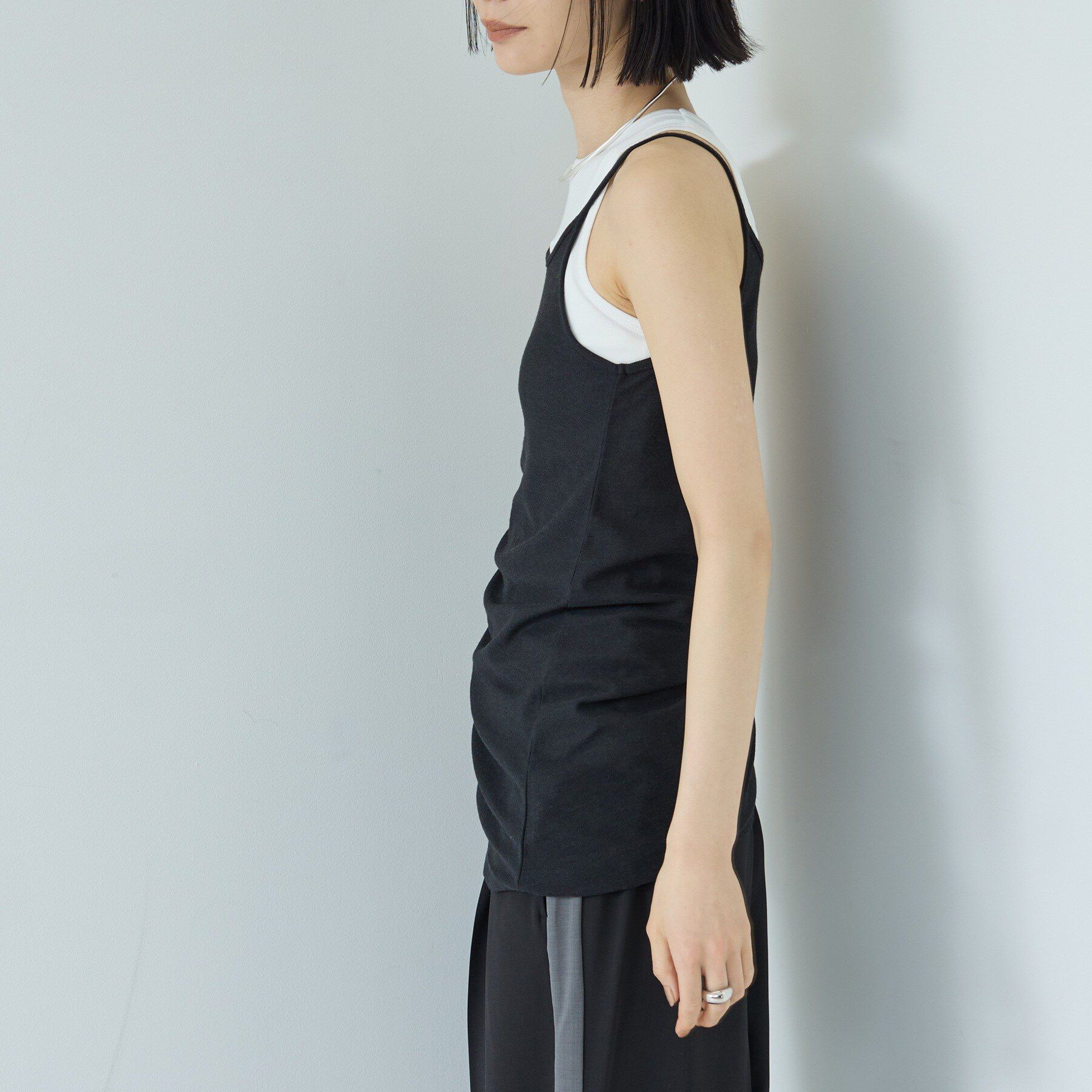 GALLEST「シャーリングレイヤータンク」|Tシャツ・カットソー|