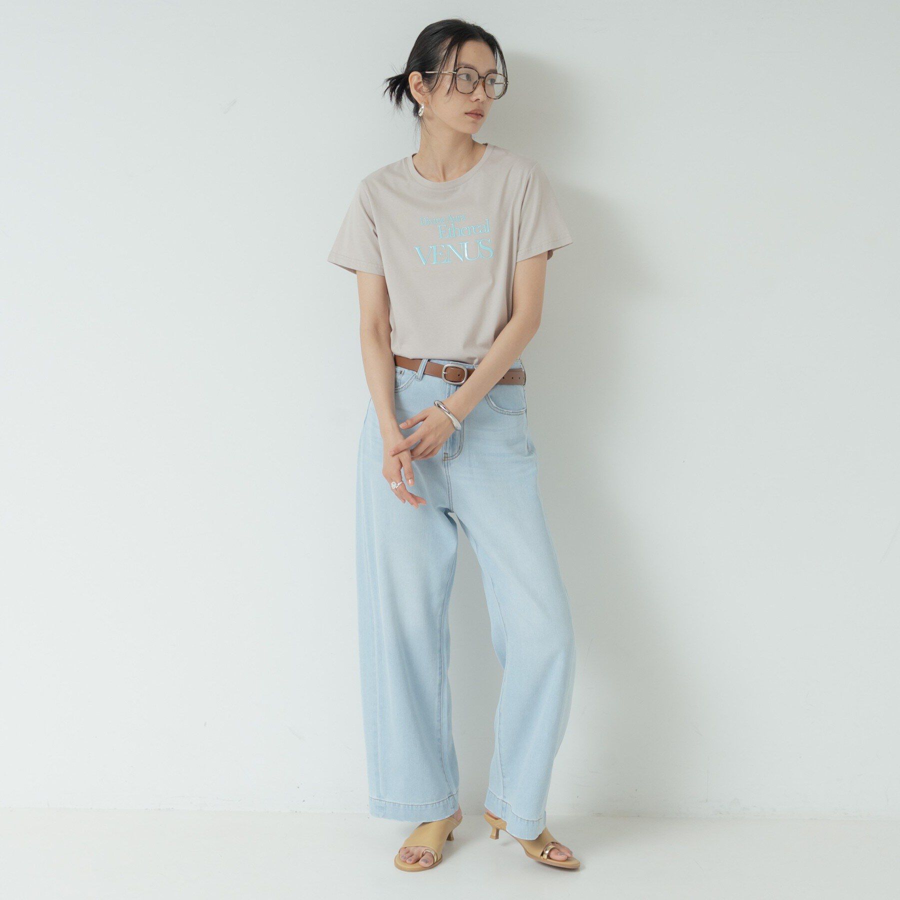 GALLEST「タイポグラフィTシャツ【接触冷感】」|Tシャツ・カットソー|