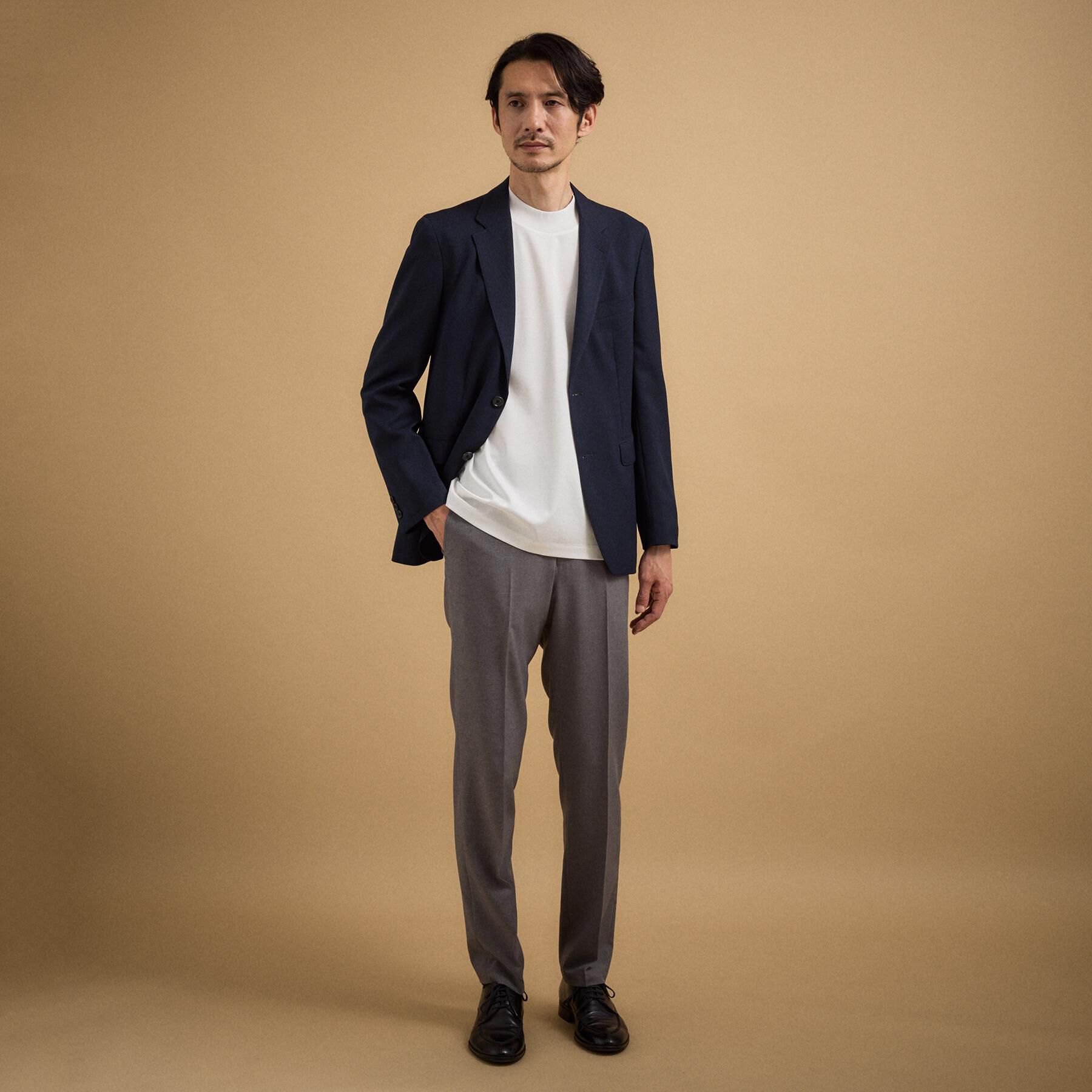 TAKEO KIKUCHI「【接触冷感】アイスクリアコットン モックネック Tシャツ」|Tシャツ・カットソー|