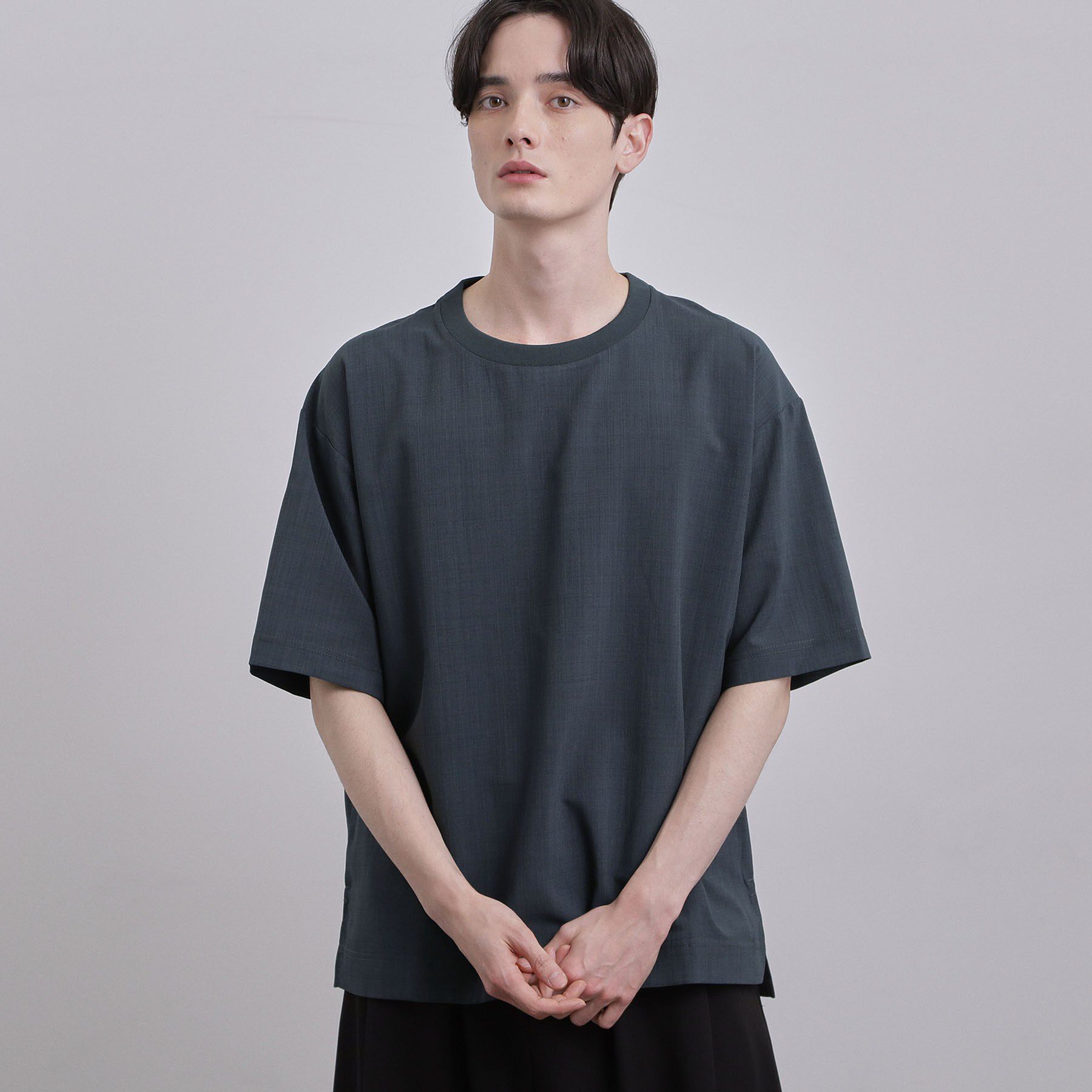 tk.TAKEO KIKUCHI「AIRY DRYクルーネックTシャツ/吸水速乾/UVカット/マシーンウォッシャブル/洗濯可/イージー」|シャツ・ブラウス|