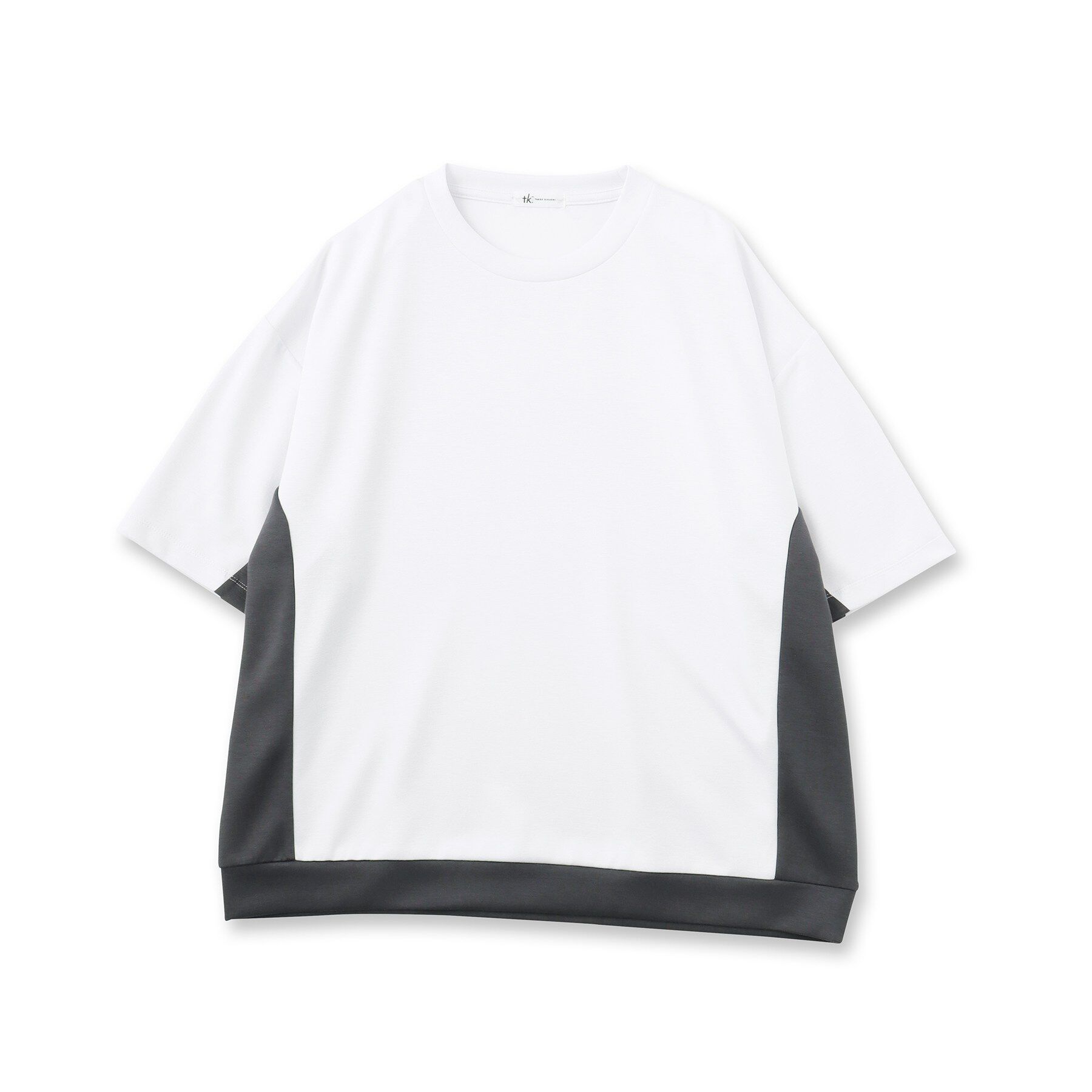 tk.TAKEO KIKUCHI「サイド切り替えカットソー」|Tシャツ・カットソー|