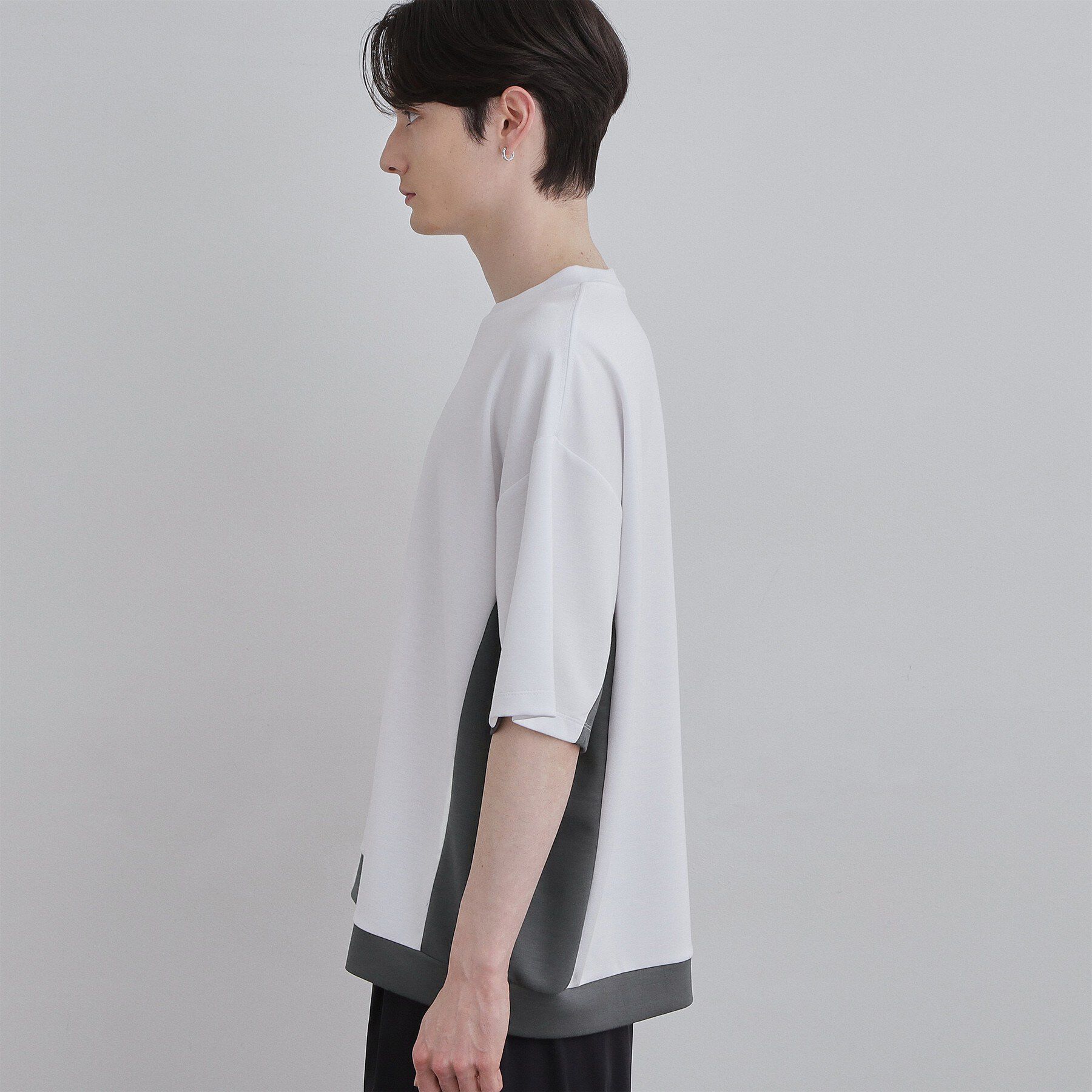 tk.TAKEO KIKUCHI「サイド切り替えカットソー」|Tシャツ・カットソー|