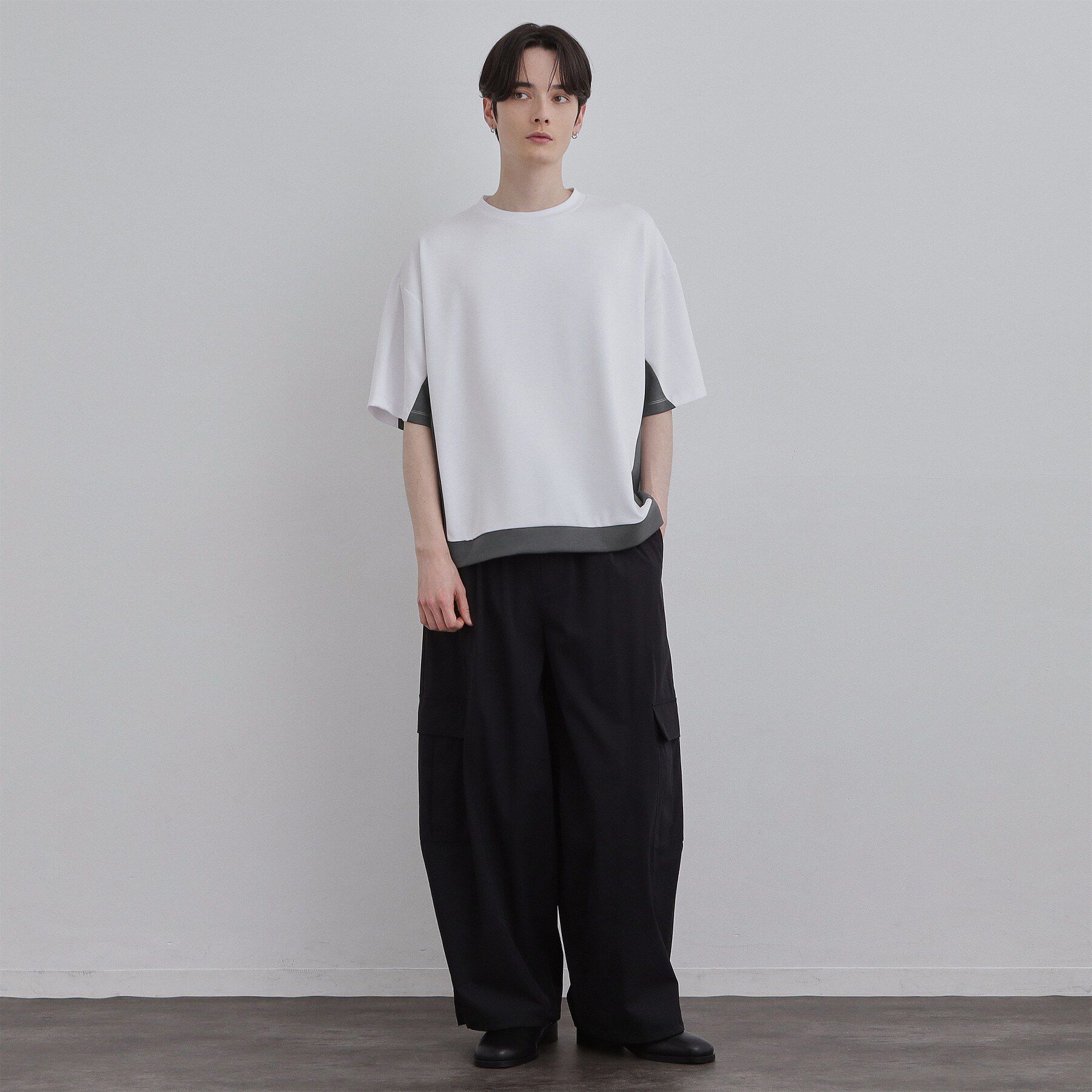 tk.TAKEO KIKUCHI「サイド切り替えカットソー」|Tシャツ・カットソー|
