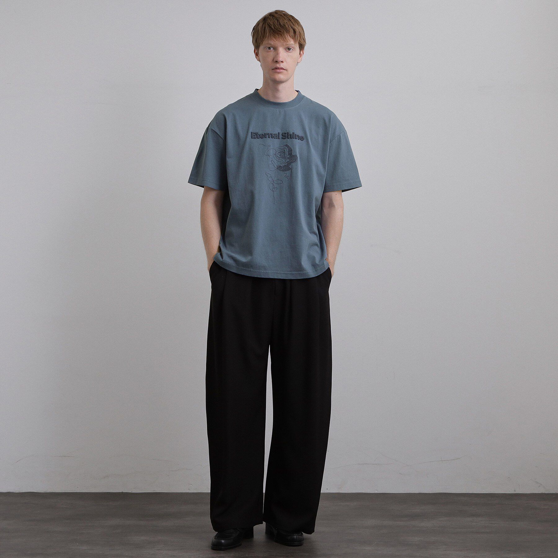 tk.TAKEO KIKUCHI「ロゴフラワー刺繍Tシャツ」|Tシャツ・カットソー|