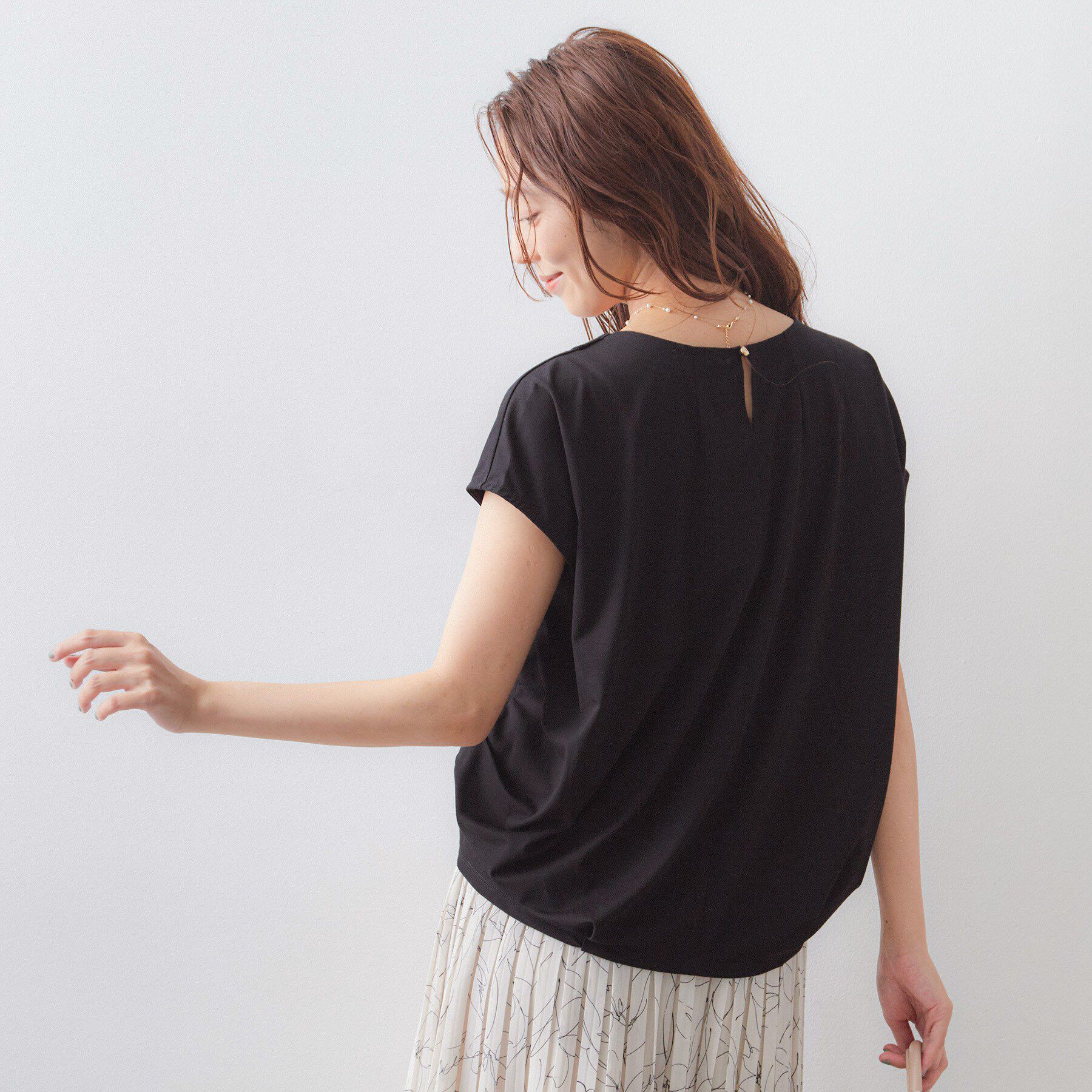 index「【接触冷感／UV】ひんやりコクーントップス《洗濯機OK》」|Tシャツ・カットソー|
