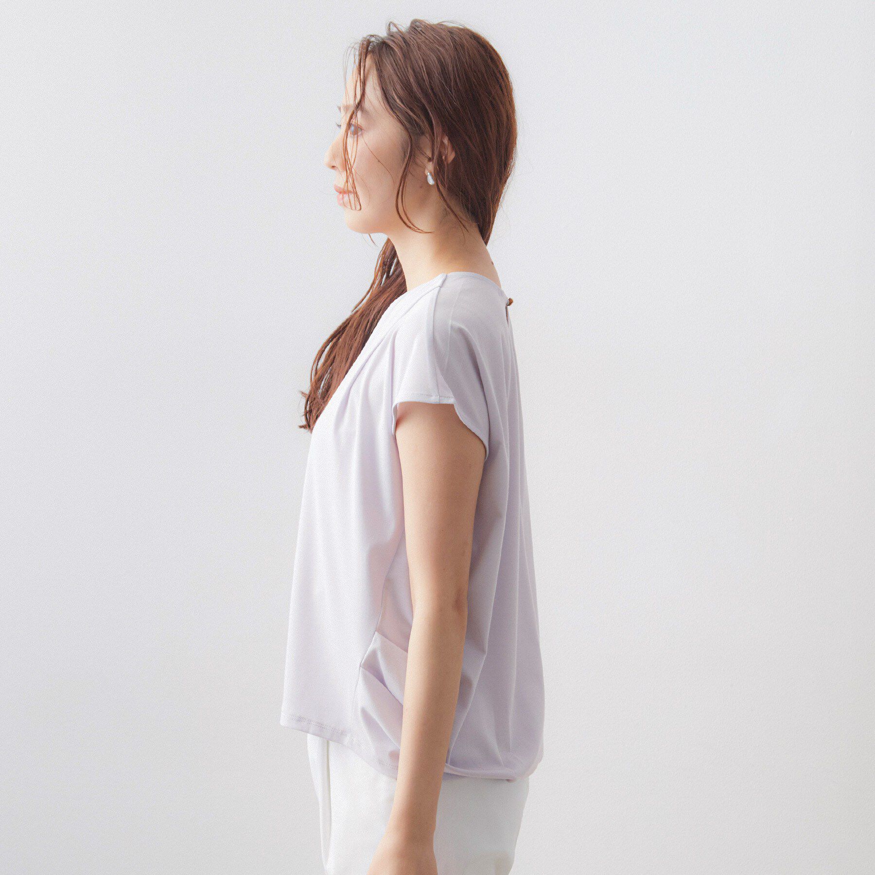index「【接触冷感／UV】ひんやりコクーントップス《洗濯機OK》」|Tシャツ・カットソー|