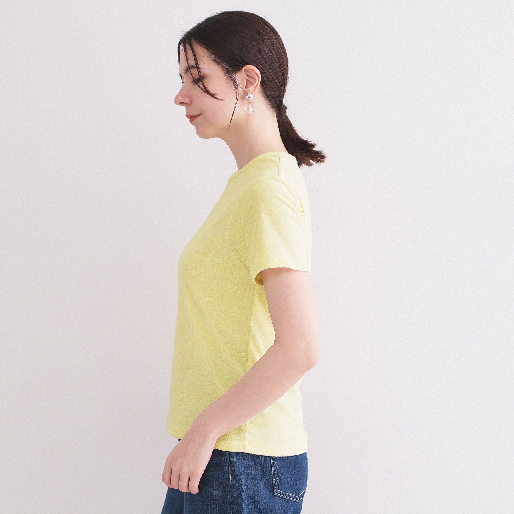 OPAQUE.CLIP「ベーシックパイルTシャツ【洗濯機OK】」|Tシャツ・カットソー|