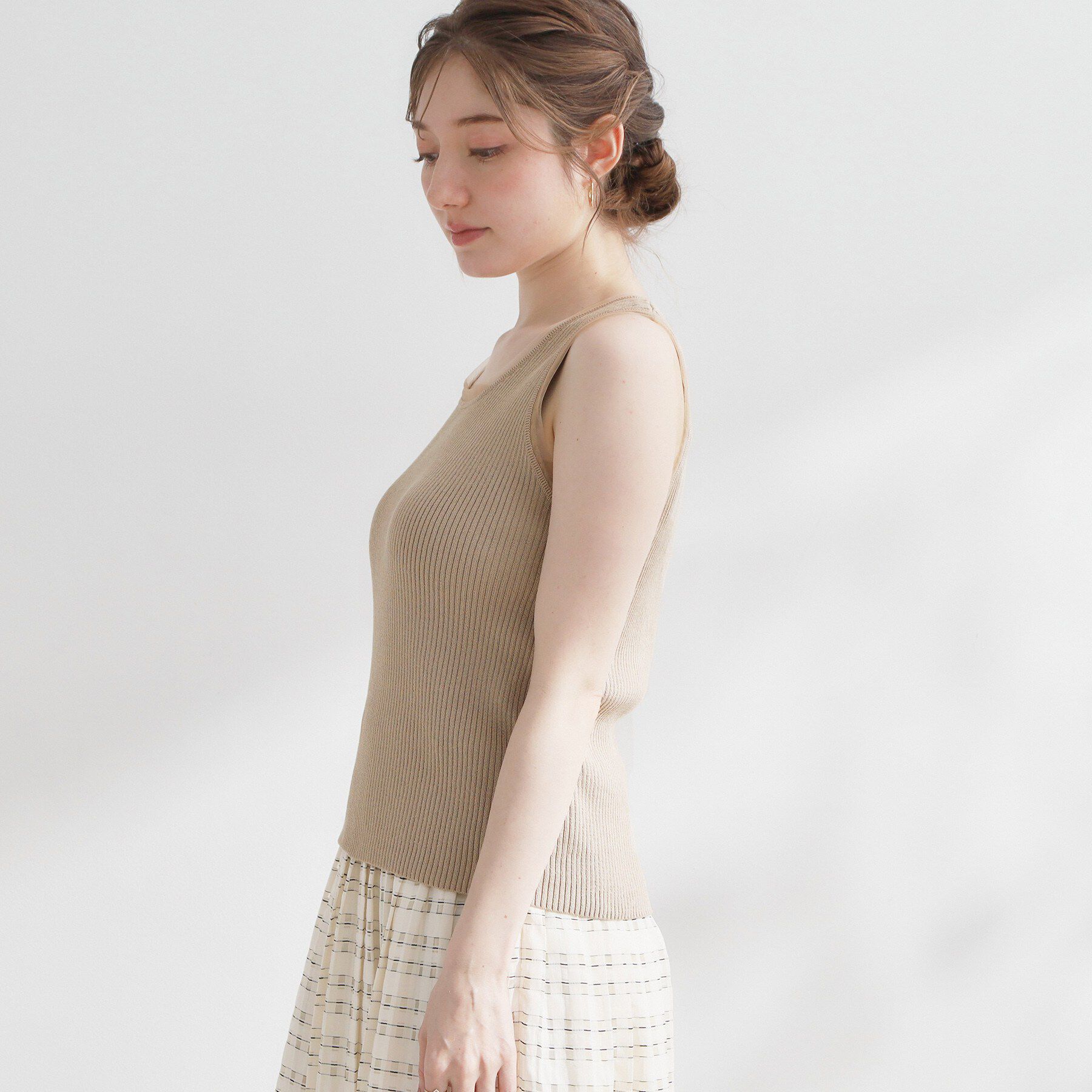 Couture broach「チュール付きタンクトップ」|キャミソール|
