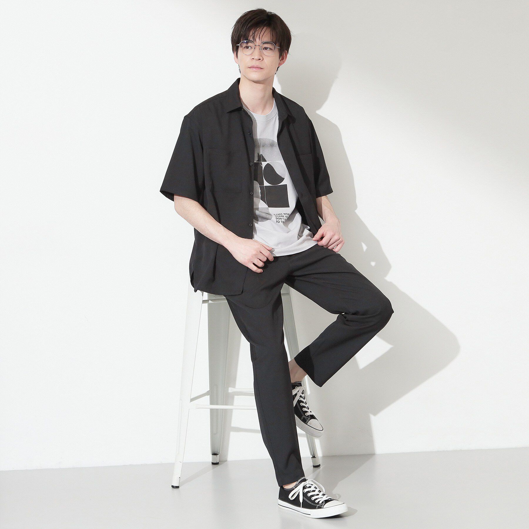 THE SHOP TK「LITE TEX ダブルフラップ半袖シャツ 接触冷感/吸水速乾/UVカット/アンチピリング/イージー」|シャツ・ブラウス|