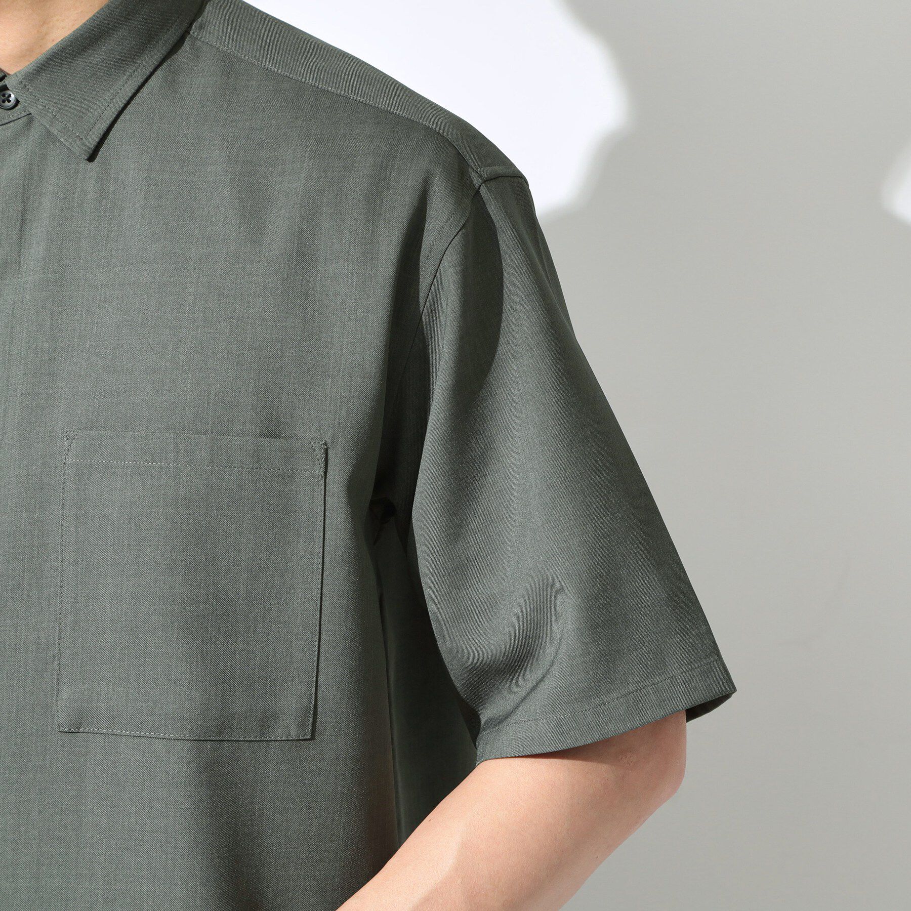 THE SHOP TK「LITE TEX ダブルフラップ半袖シャツ 接触冷感/吸水速乾/UVカット/アンチピリング/イージー」|シャツ・ブラウス|
