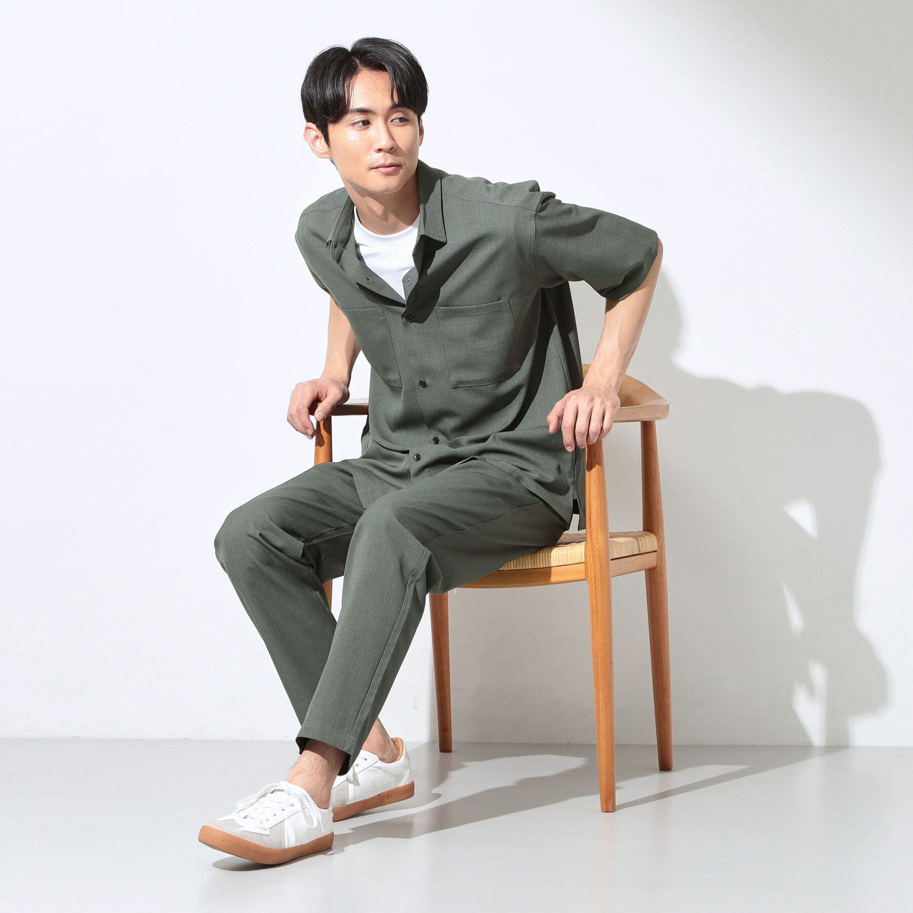 THE SHOP TK「LITE TEX ダブルフラップ半袖シャツ 接触冷感/吸水速乾/UVカット/アンチピリング/イージー」|シャツ・ブラウス|