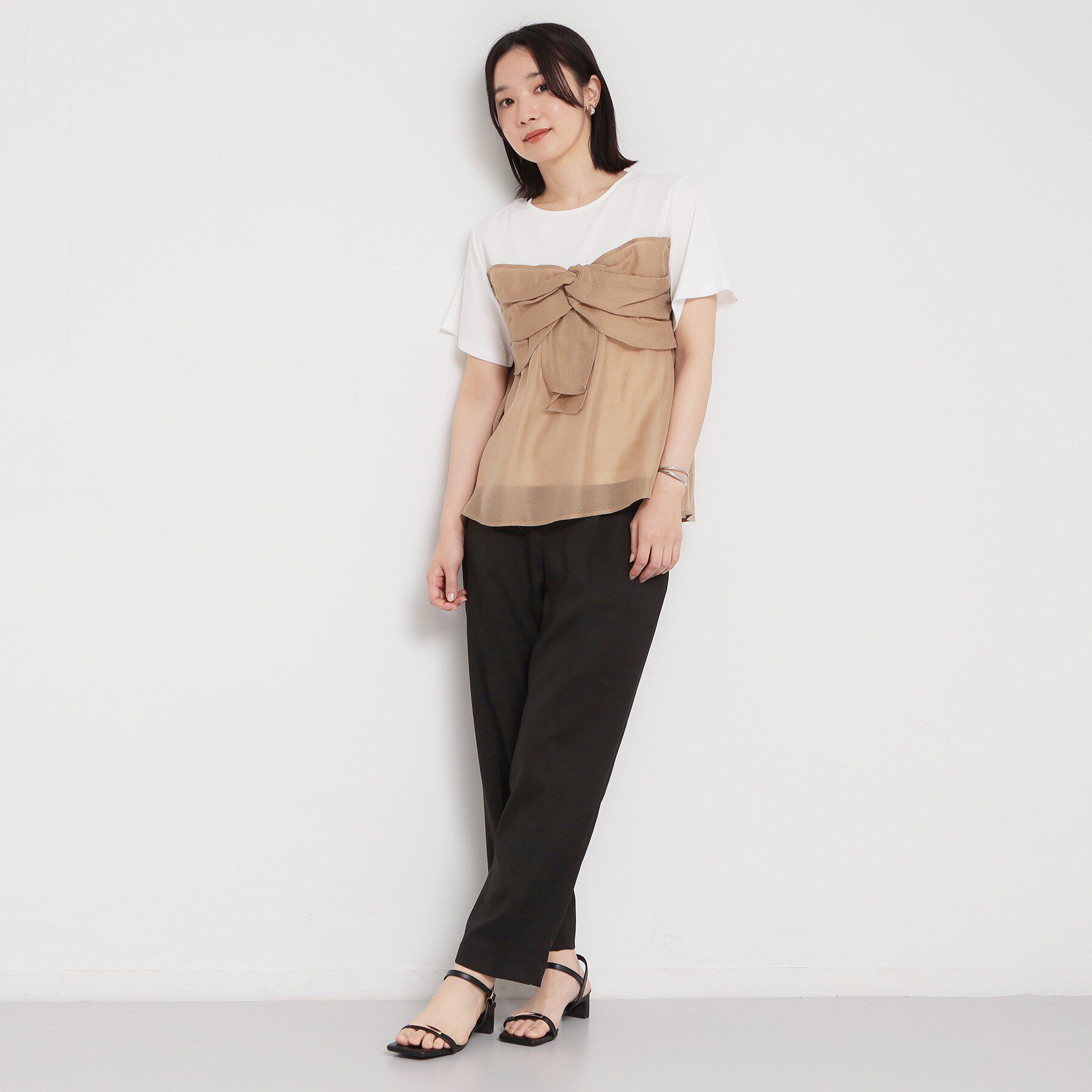 THE SHOP TK「【XS-XL/洗える】オン・オフ問わずきれいに決まる 麻調テーパードパンツ」|その他|