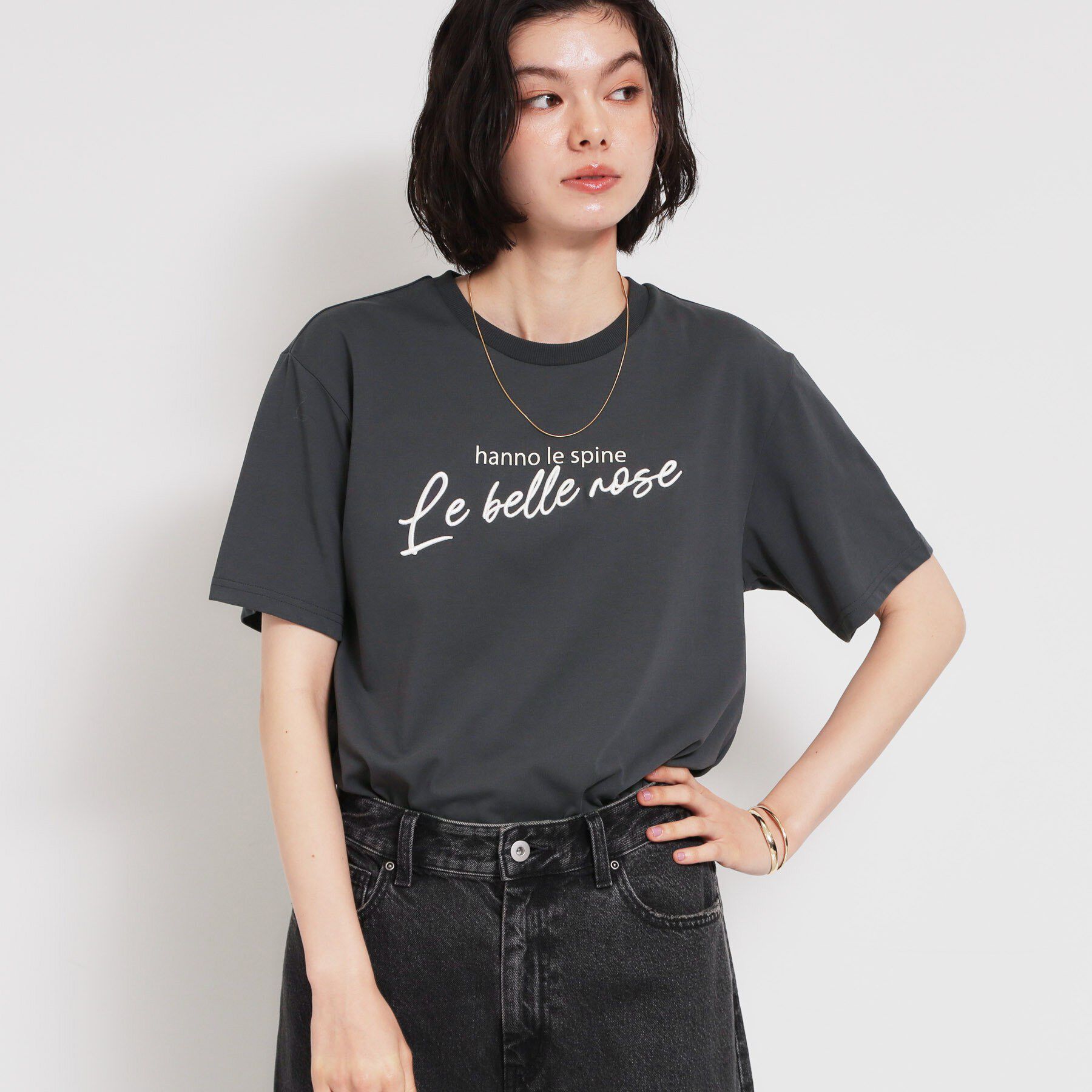 THE SHOP TK「【ひんやりさらさら】ロゴアソートクルーネックTシャツ」|Tシャツ・カットソー|