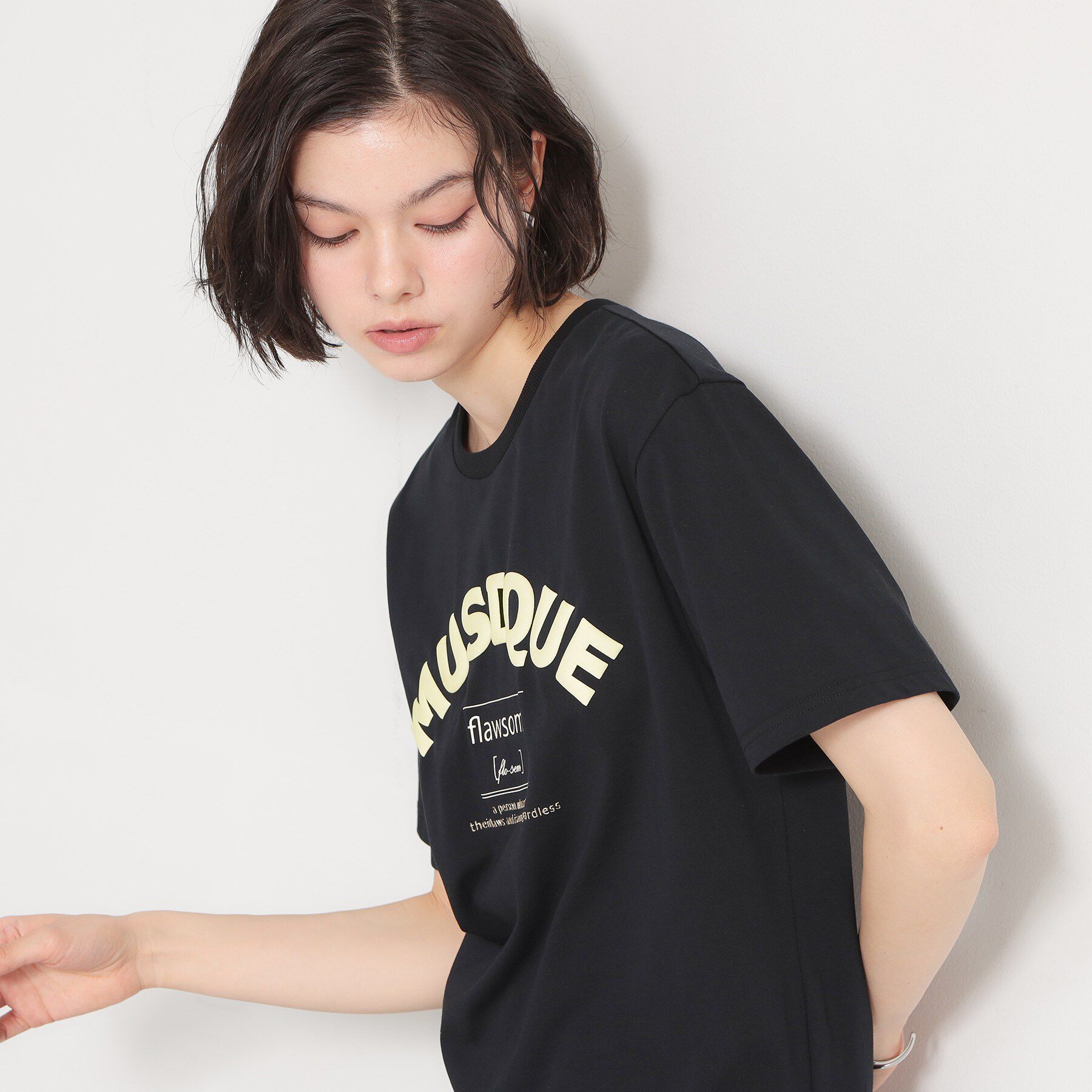 THE SHOP TK「【ひんやりさらさら】ロゴアソートクルーネックTシャツ」|Tシャツ・カットソー|