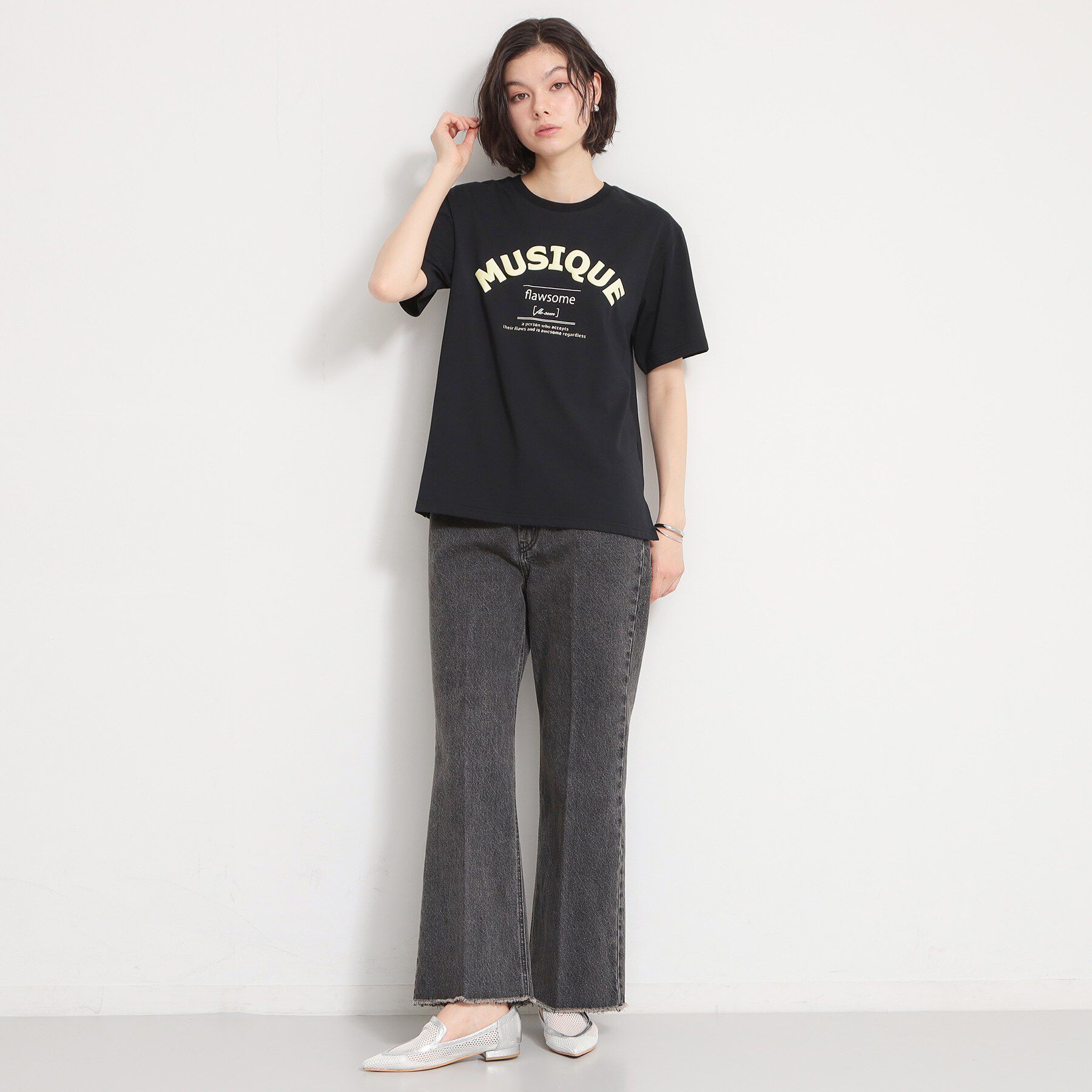 THE SHOP TK「【ひんやりさらさら】ロゴアソートクルーネックTシャツ」|Tシャツ・カットソー|