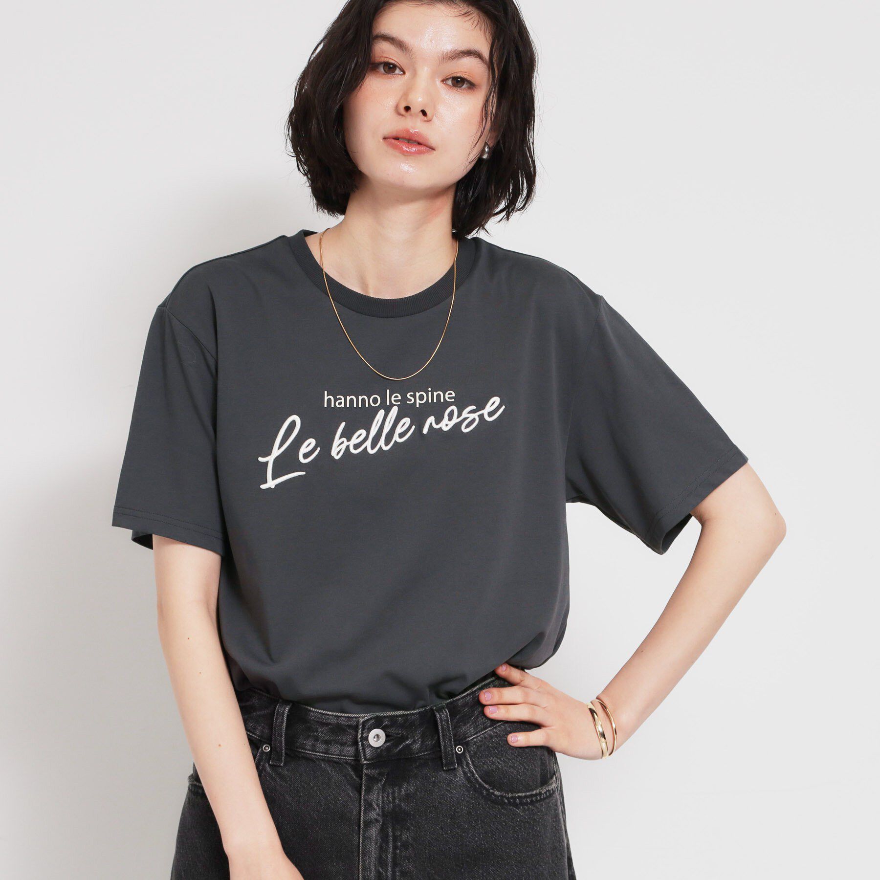 THE SHOP TK「【ひんやりさらさら】ロゴアソートクルーネックTシャツ」|Tシャツ・カットソー|スミクロ(118)
