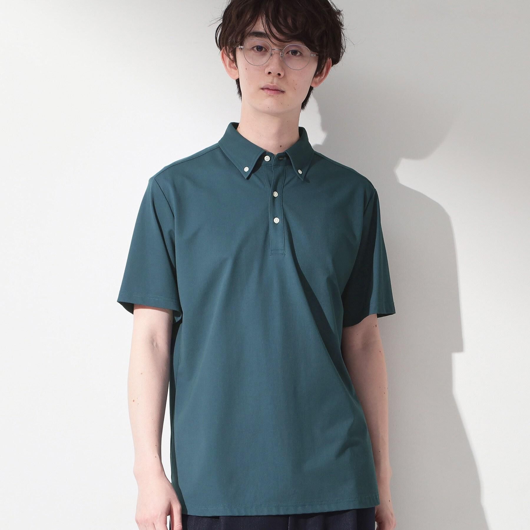 THE SHOP TK「アイス カノコポロシャツ【接触冷感／洗濯機OK】」|ポロシャツ|