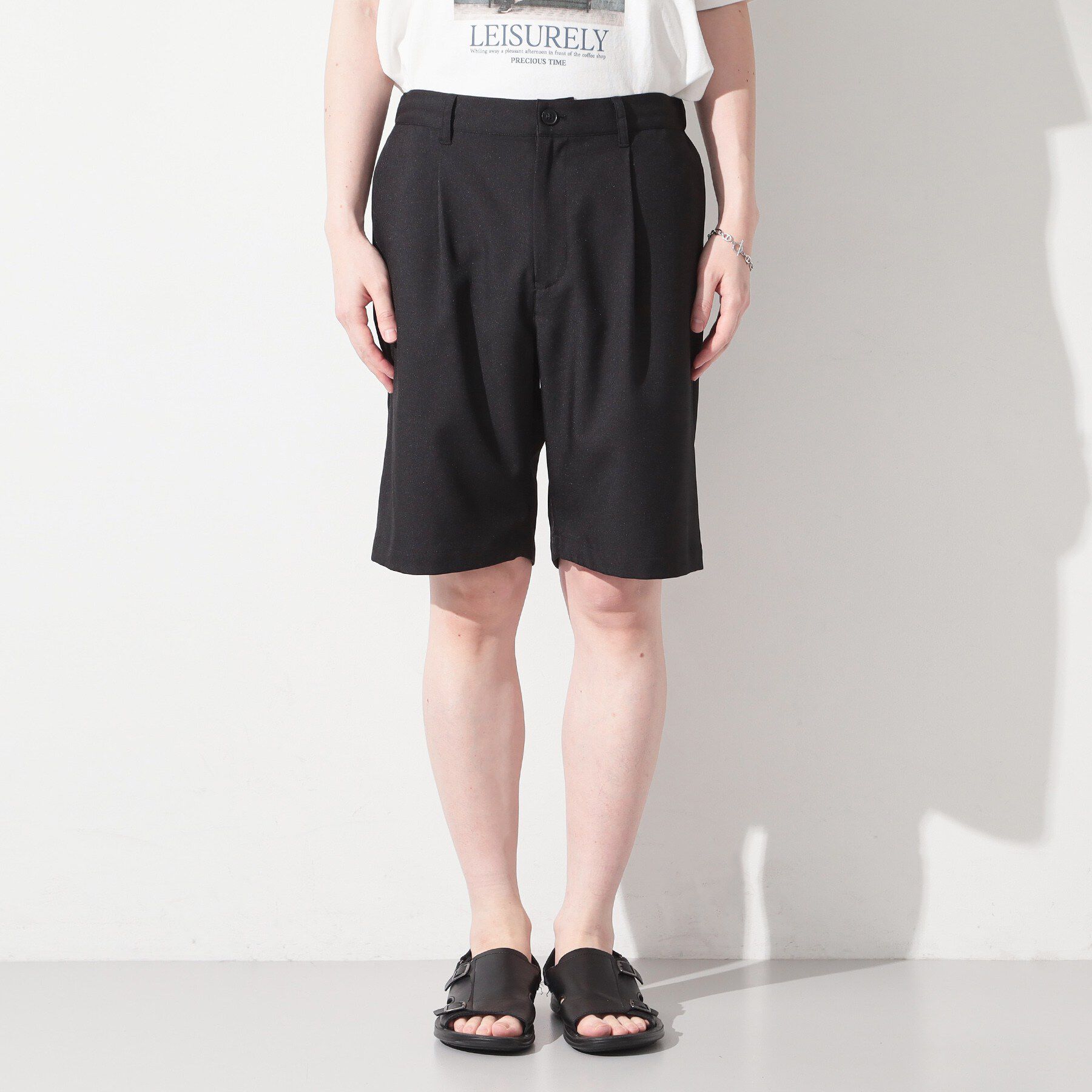 THE SHOP TK「リラクシーワイドショートパンツ セットアップ可/洗濯機OK」|その他|