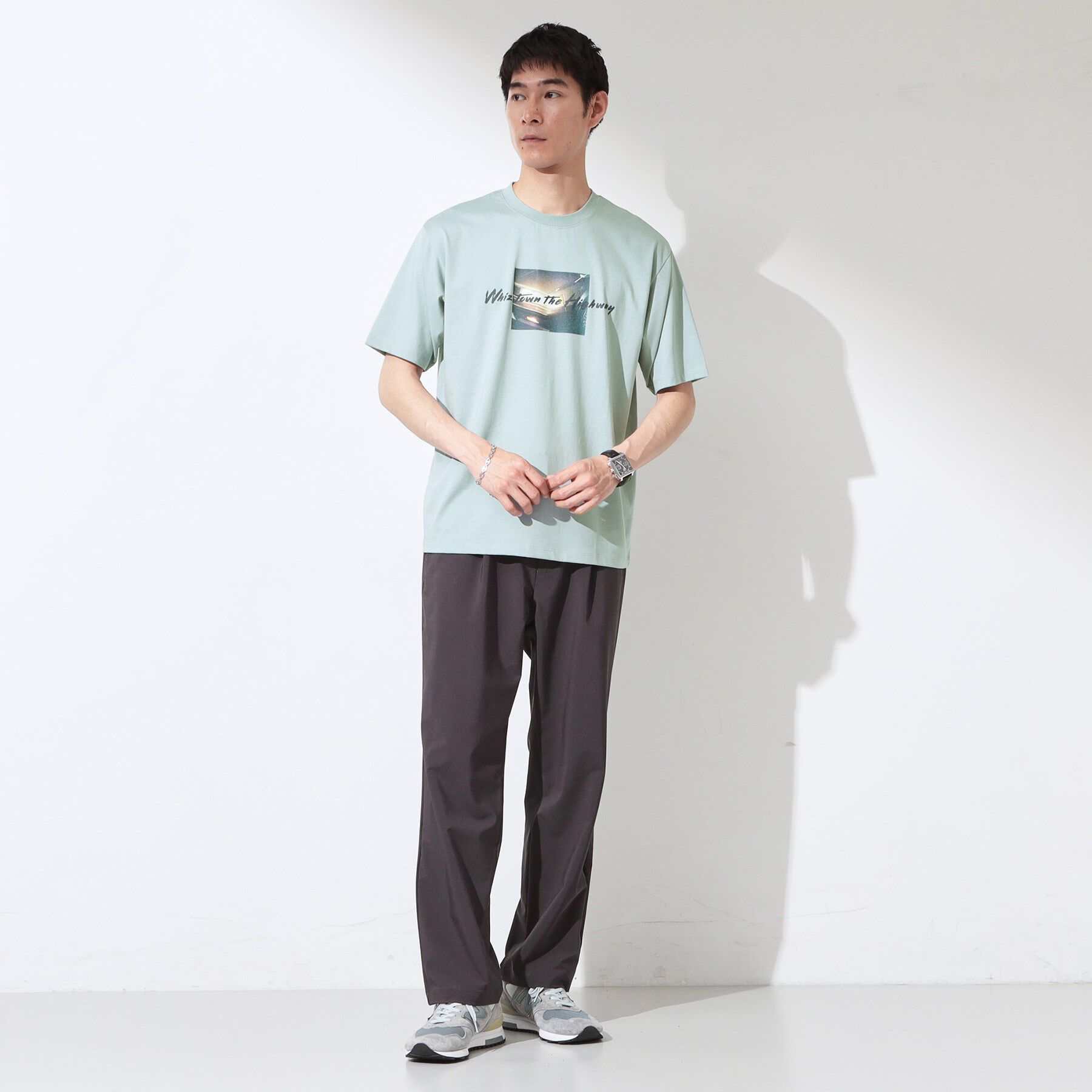 THE SHOP TK「COOLフォト半袖Tシャツ 接触冷感／洗濯機OK」|Tシャツ・カットソー|