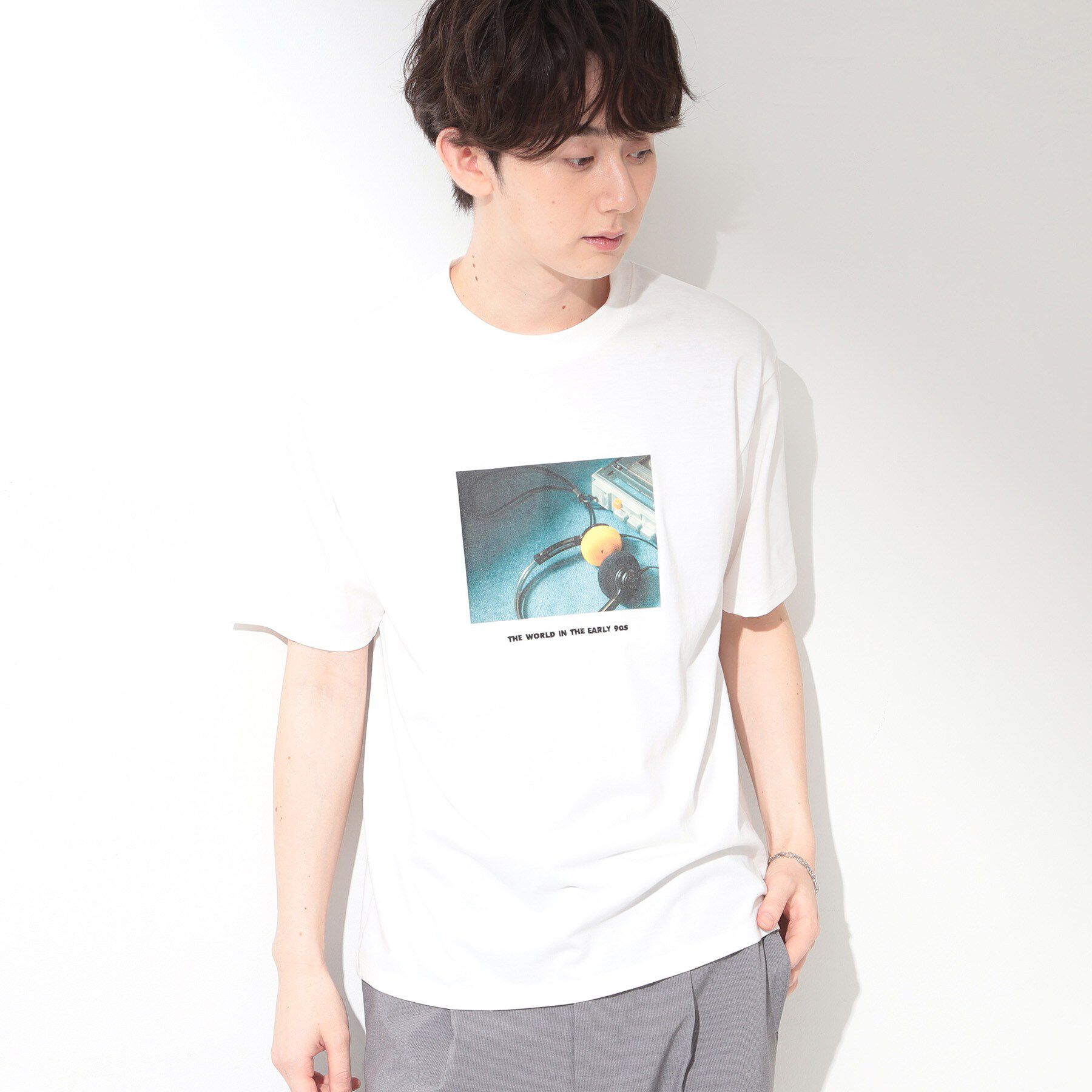 THE SHOP TK「COOLフォト半袖Tシャツ 接触冷感／洗濯機OK」|Tシャツ・カットソー|