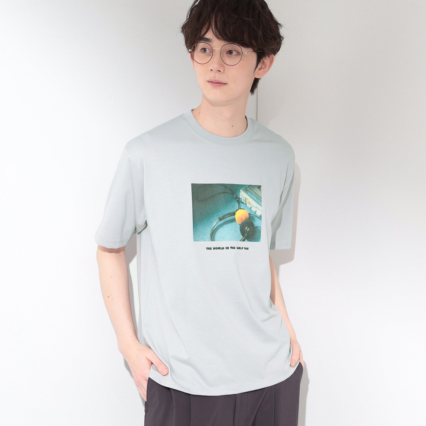 THE SHOP TK「COOLフォト半袖Tシャツ 接触冷感／洗濯機OK」|Tシャツ・カットソー|
