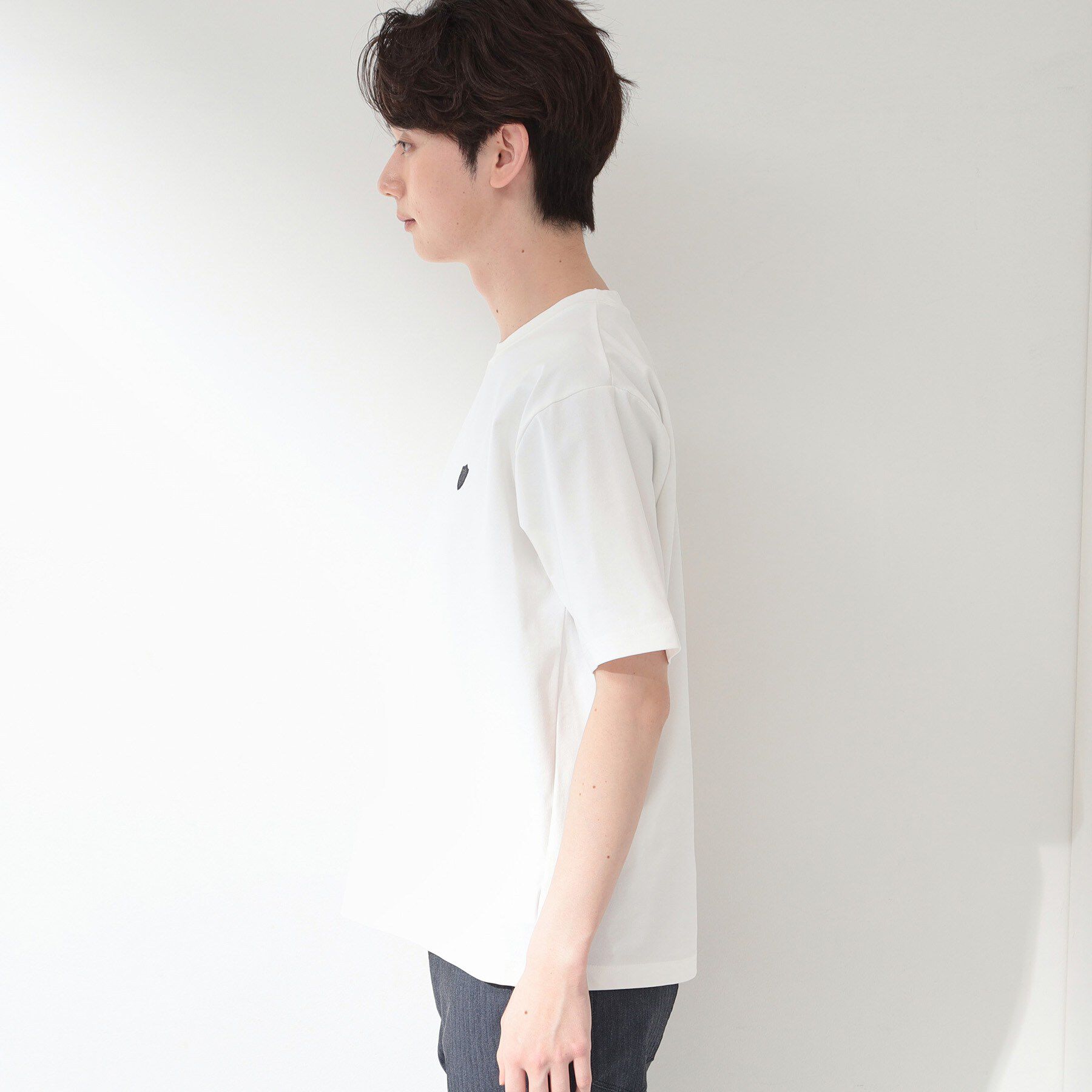 THE SHOP TK「メッシュ五分袖カーディガン＋半袖Tシャツ セットアイテム 洗濯機OK」|カーディガン|