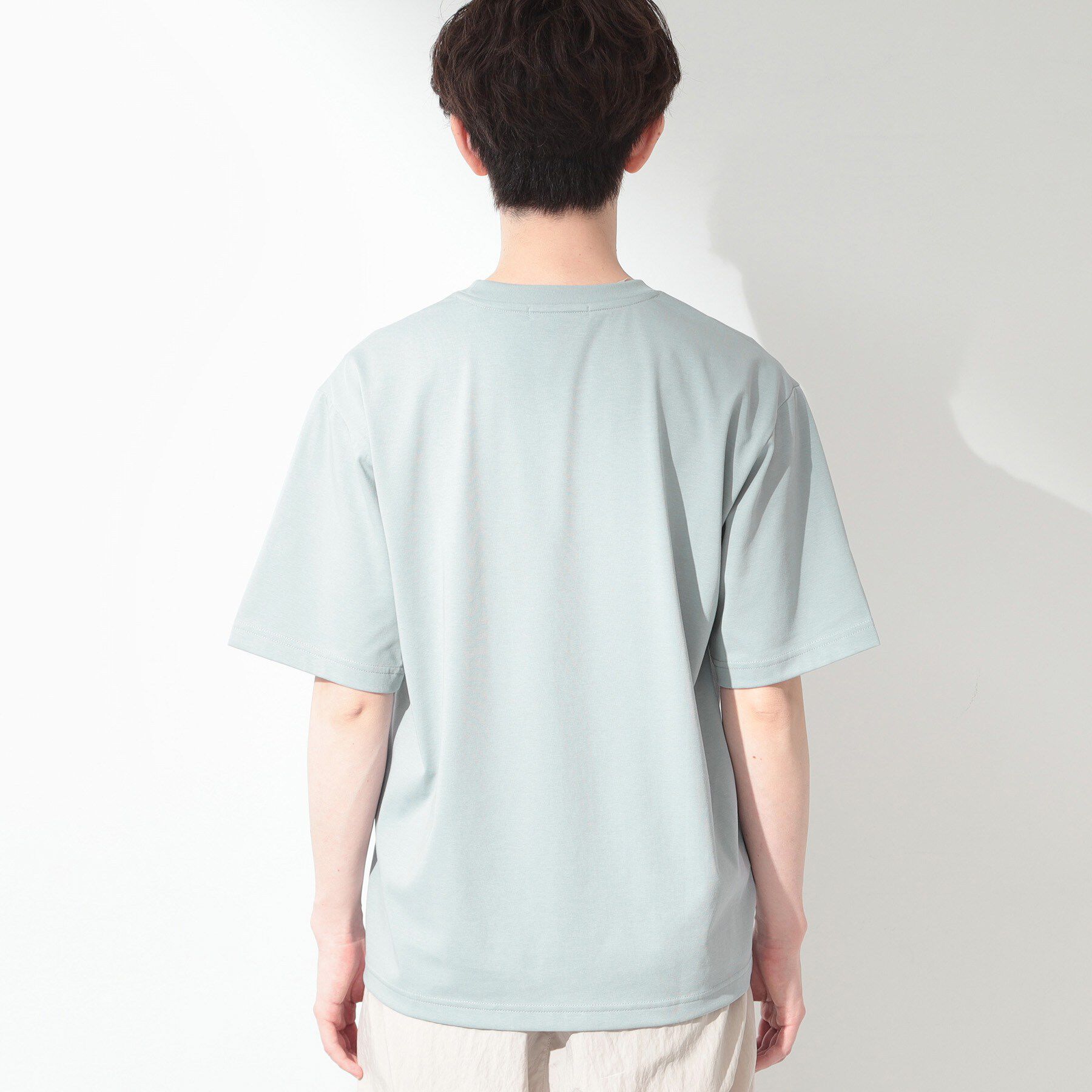 THE SHOP TK「ワンポイント刺繍 半袖Tシャツ 洗濯機OK」|Tシャツ・カットソー|