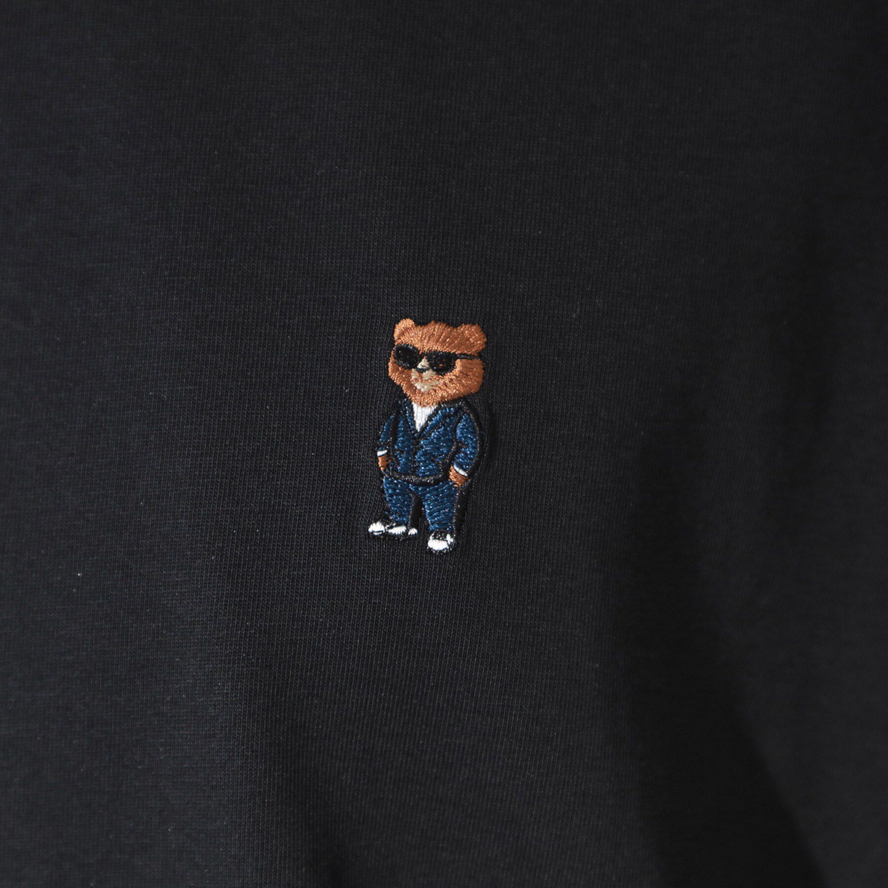 THE SHOP TK「クマ刺繍 半袖Tシャツ 洗濯機OK」|Tシャツ・カットソー|