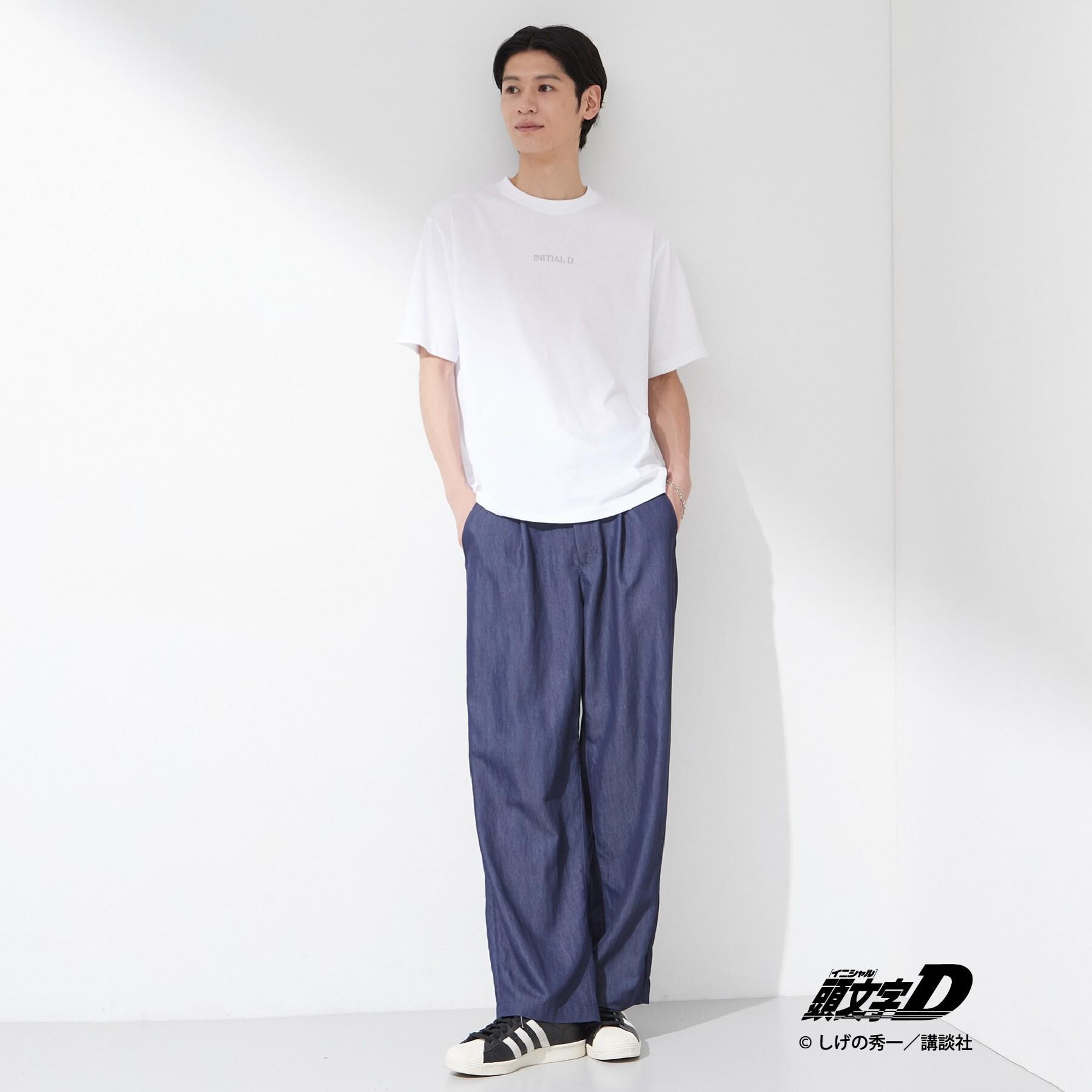 THE SHOP TK「頭文字D 別注 『フジワラ』 グラフィック半袖Tシャツ ステッカー＆チャーム付き」|Tシャツ・カットソー|