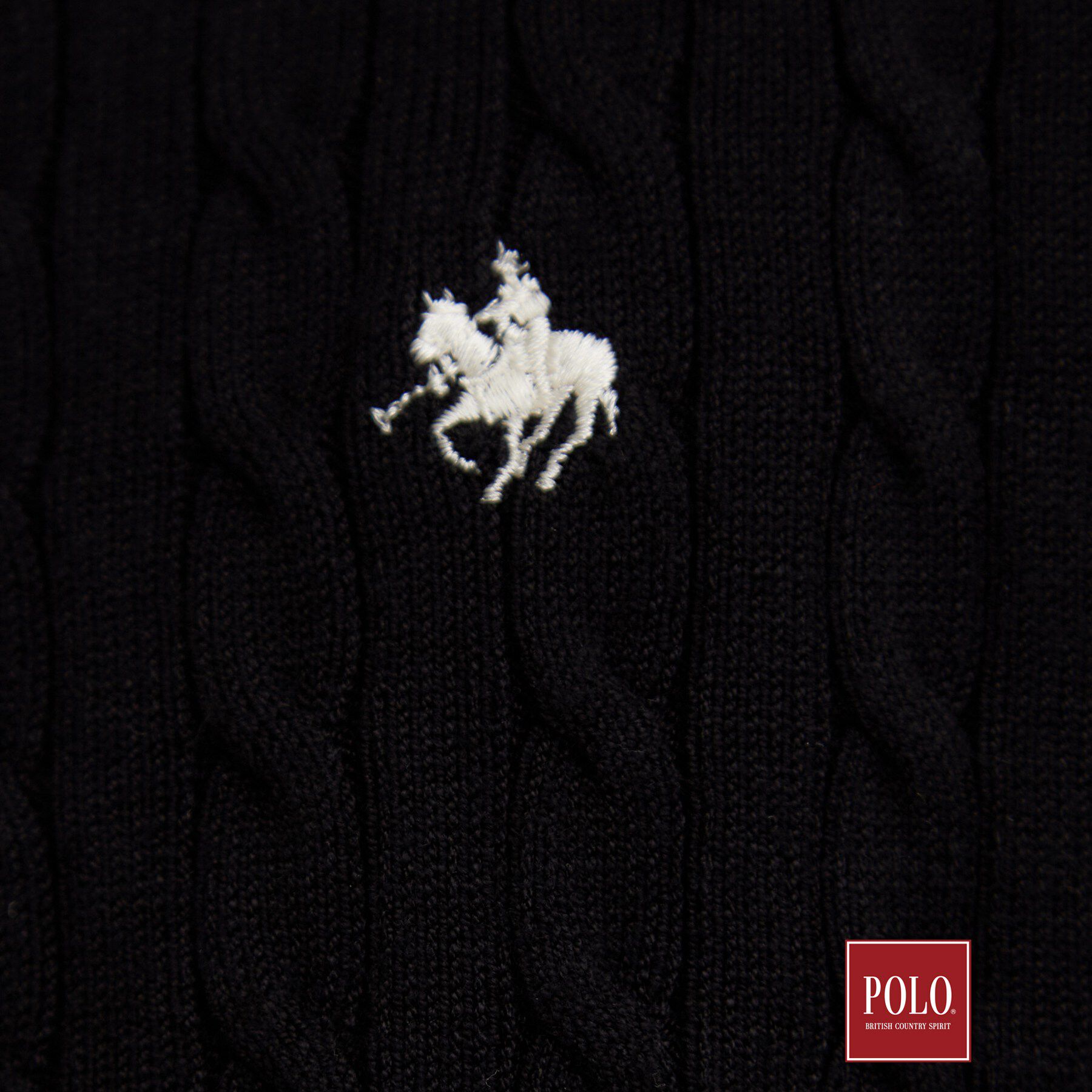 THE SHOP TK「POLO BCS/ケーブルクルーカーディガン」|カーディガン|
