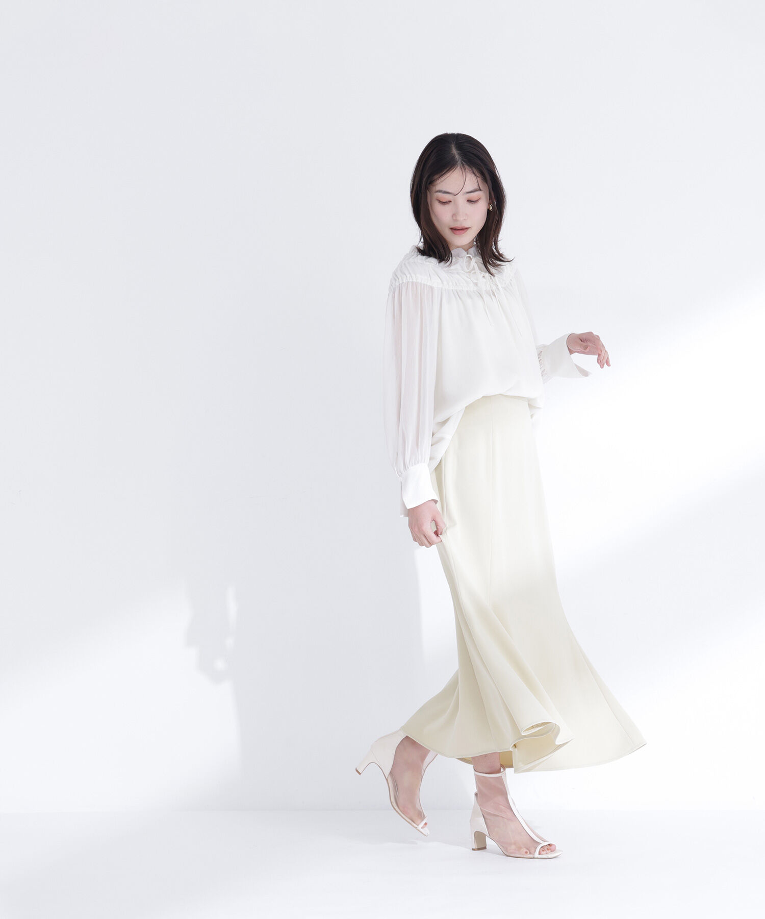  「シャーリングショルダーブラウス」|シャツ・ブラウス|