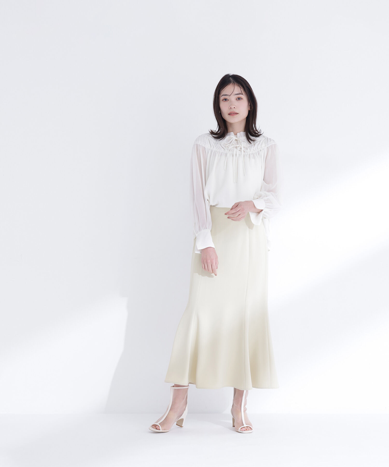  「シャーリングショルダーブラウス」|シャツ・ブラウス|