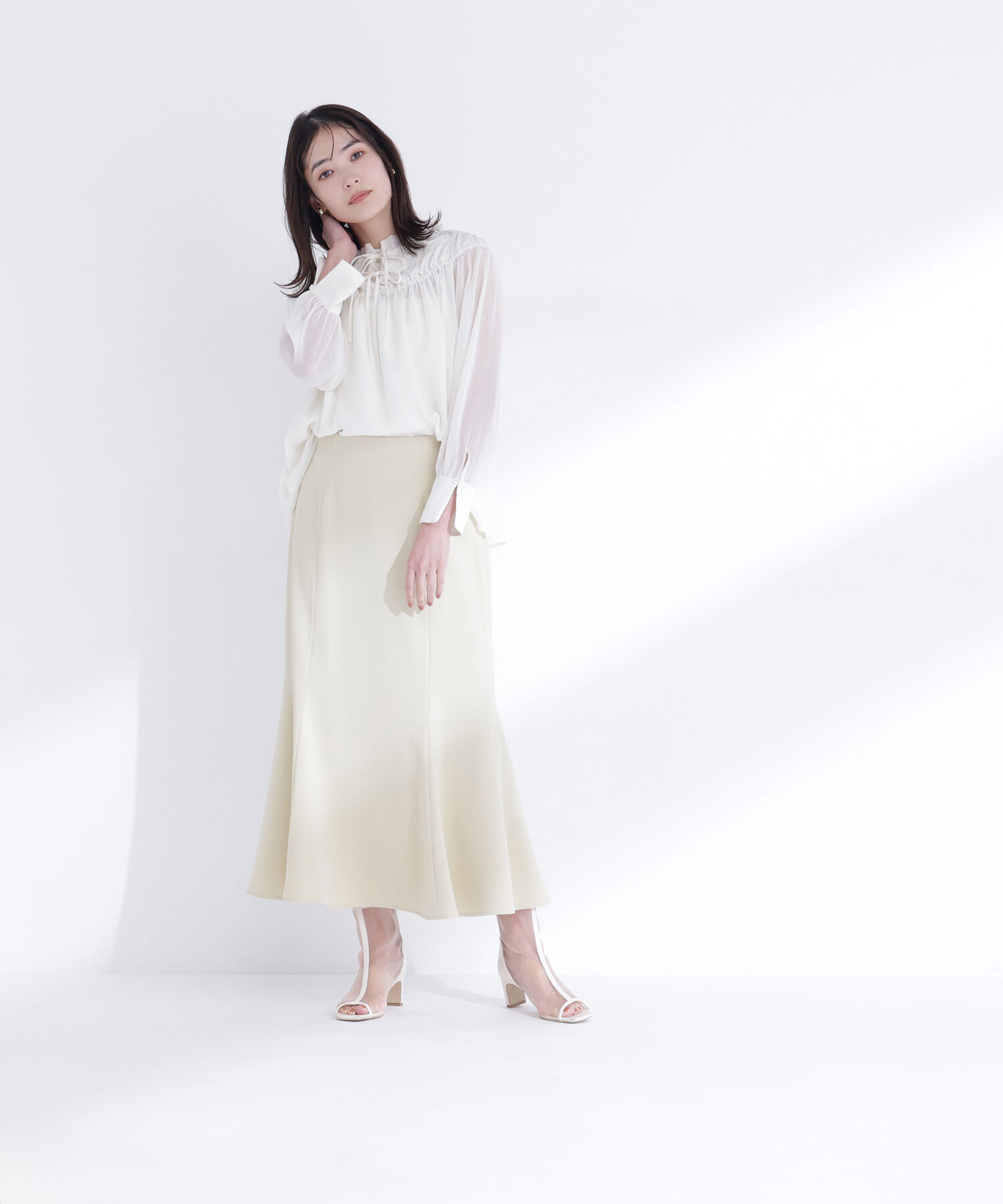  「シャーリングショルダーブラウス」|シャツ・ブラウス|