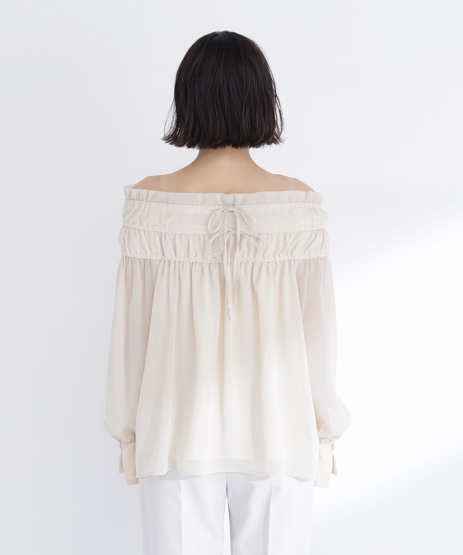 「シャーリングショルダーブラウス」|シャツ・ブラウス|