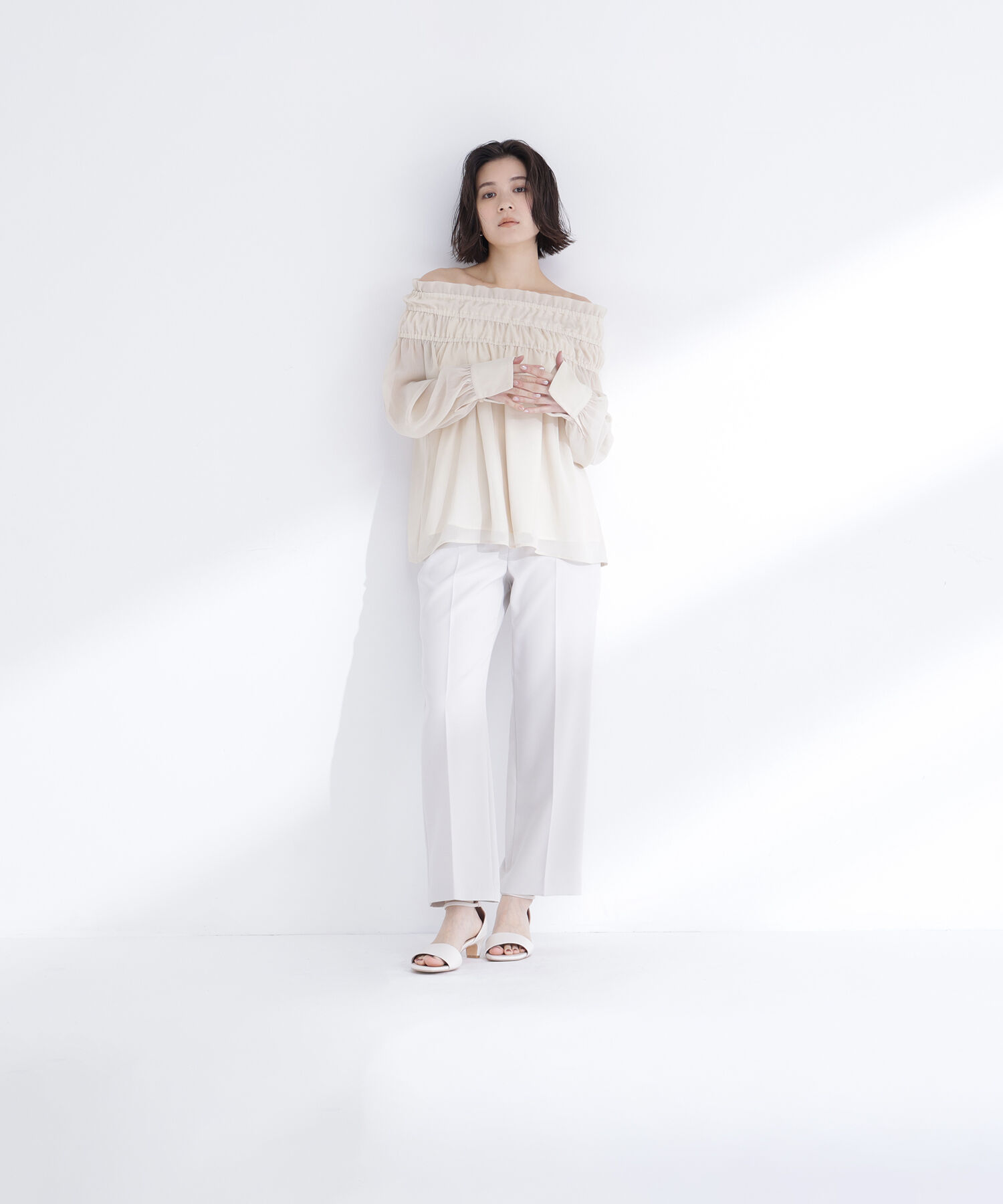  「シャーリングショルダーブラウス」|シャツ・ブラウス|