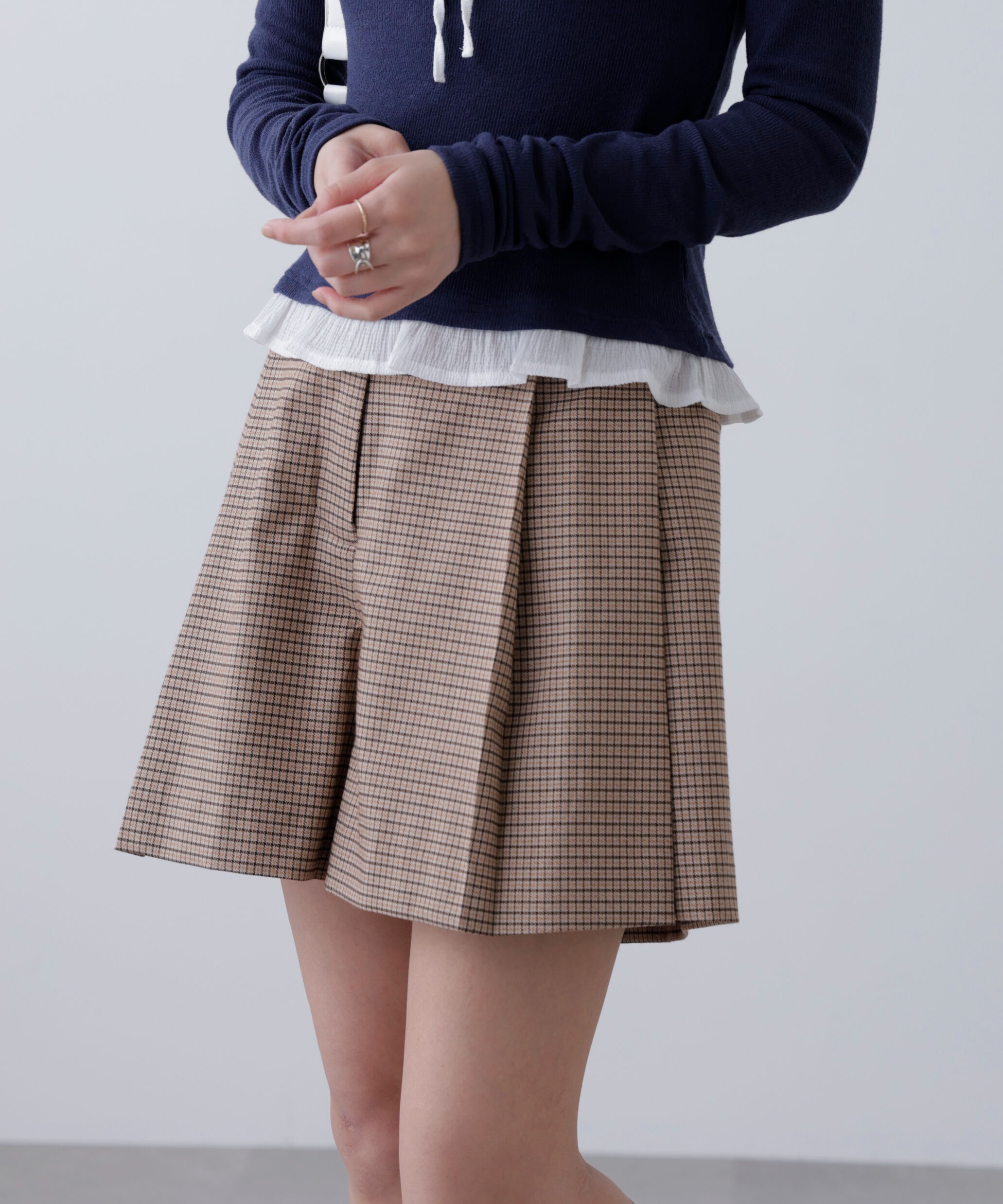  「〈セットアップ対応〉ツータックキュロットパンツ」|その他|