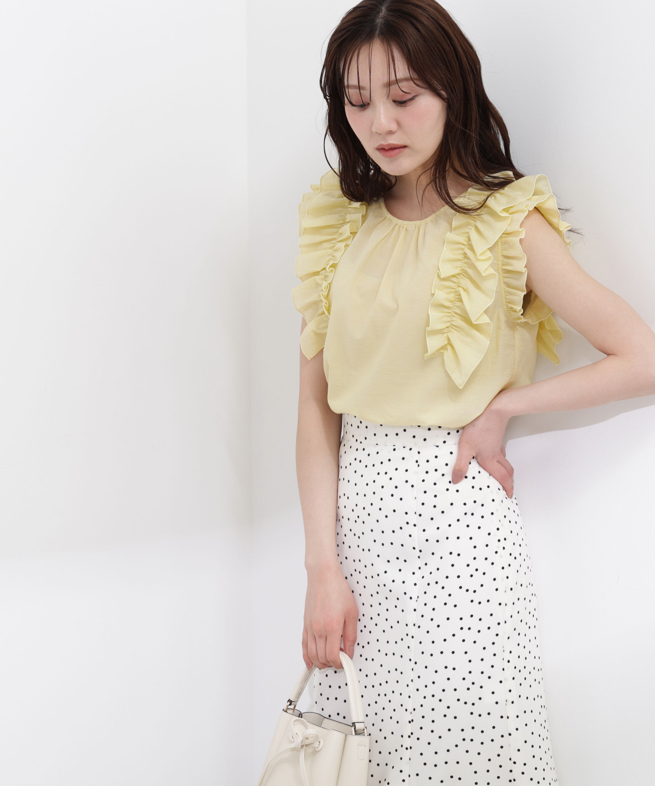 PROPORTION BODY DRESSING「ボリュームラッフルブラウス」|シャツ・ブラウス|