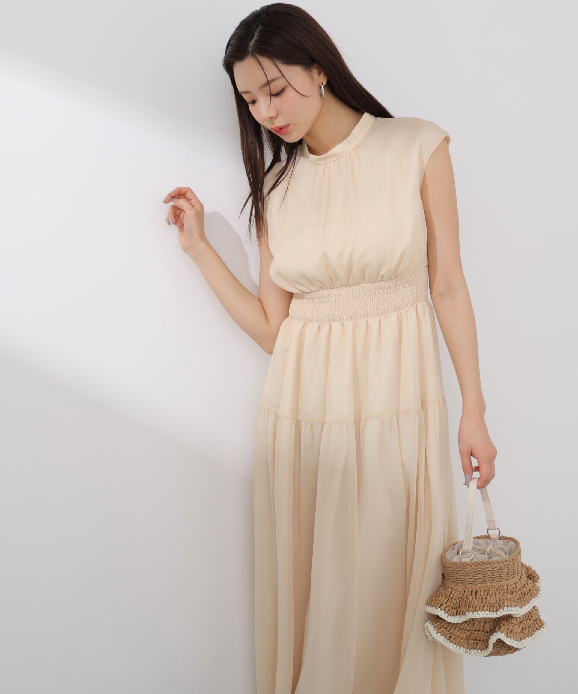 PROPORTION BODY DRESSING「ウエストシャーリングワンピース」|ワンピース|