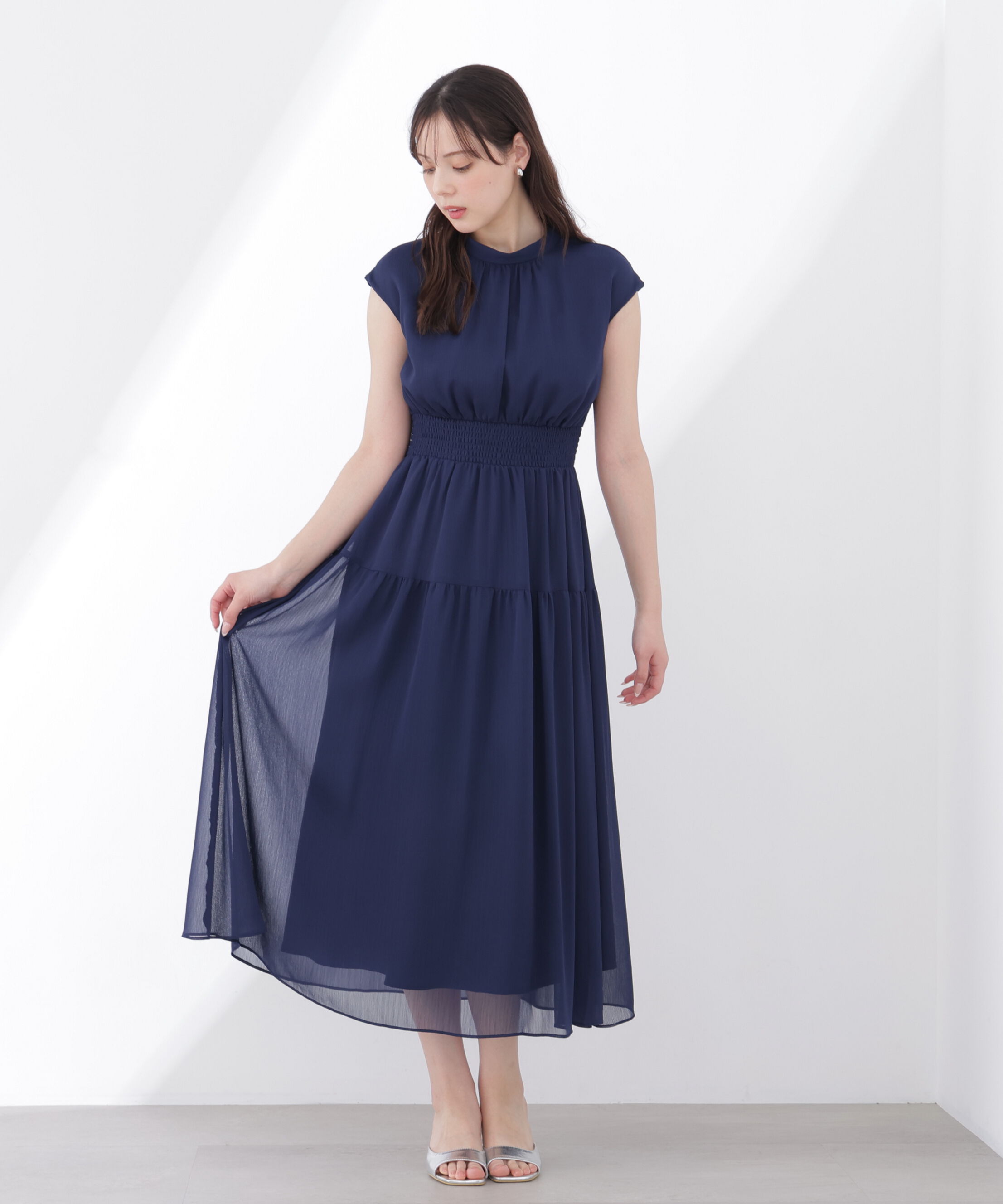 PROPORTION BODY DRESSING「ウエストシャーリングワンピース」|ワンピース|